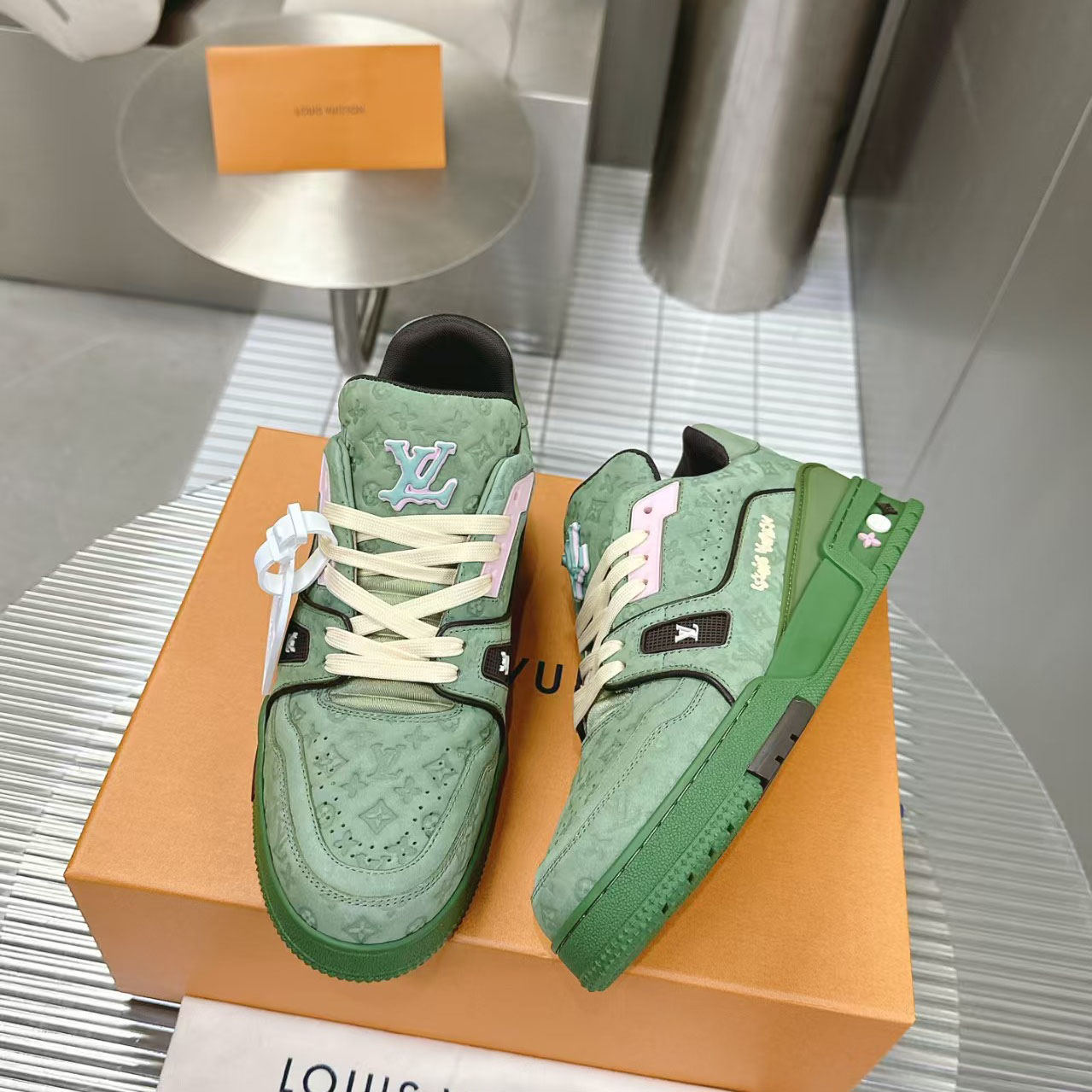 Louis Vuitton  Tyler, The Creator x Louis Vuitton Trainer 'Green' - DopestKickz