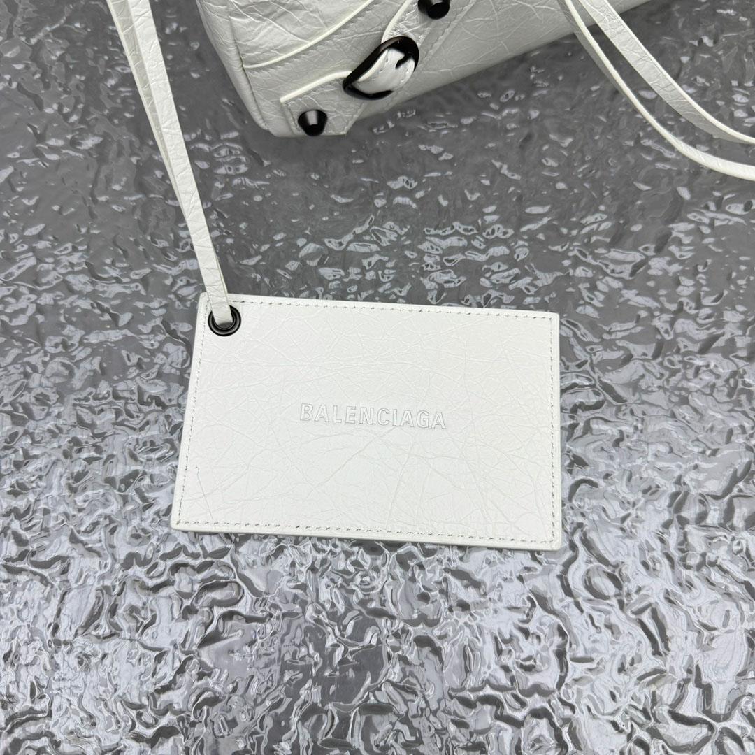 Balenciaga Le City First Bag In White - DopestKickz