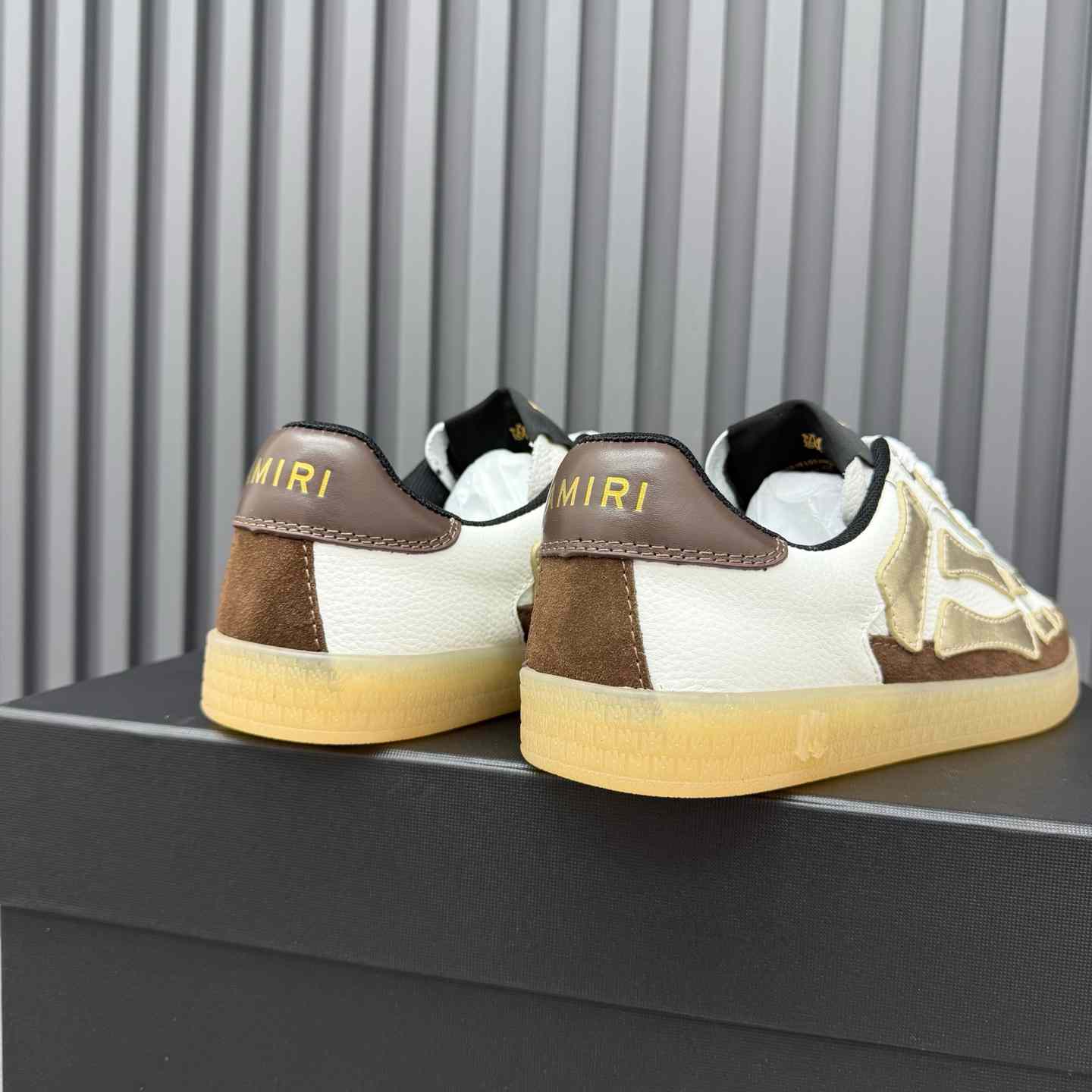 Amiri Pacific Bones Leather Sneakers - DopestKickz
