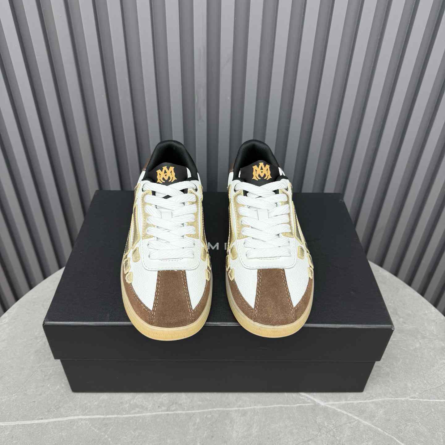Amiri Pacific Bones Leather Sneakers - DopestKickz