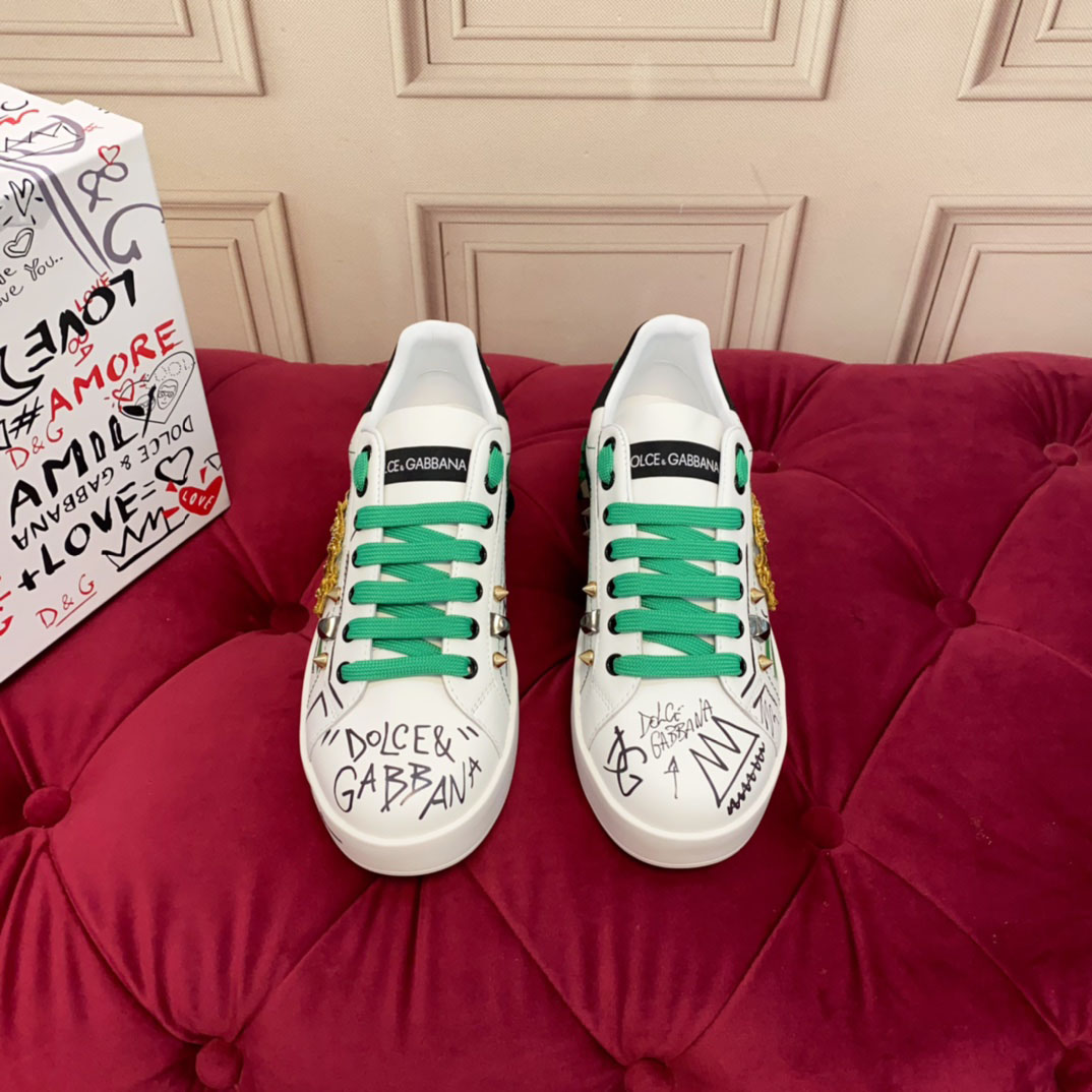 Dolce & Gabbana Logo-Patch Sneakers - DopestKickz