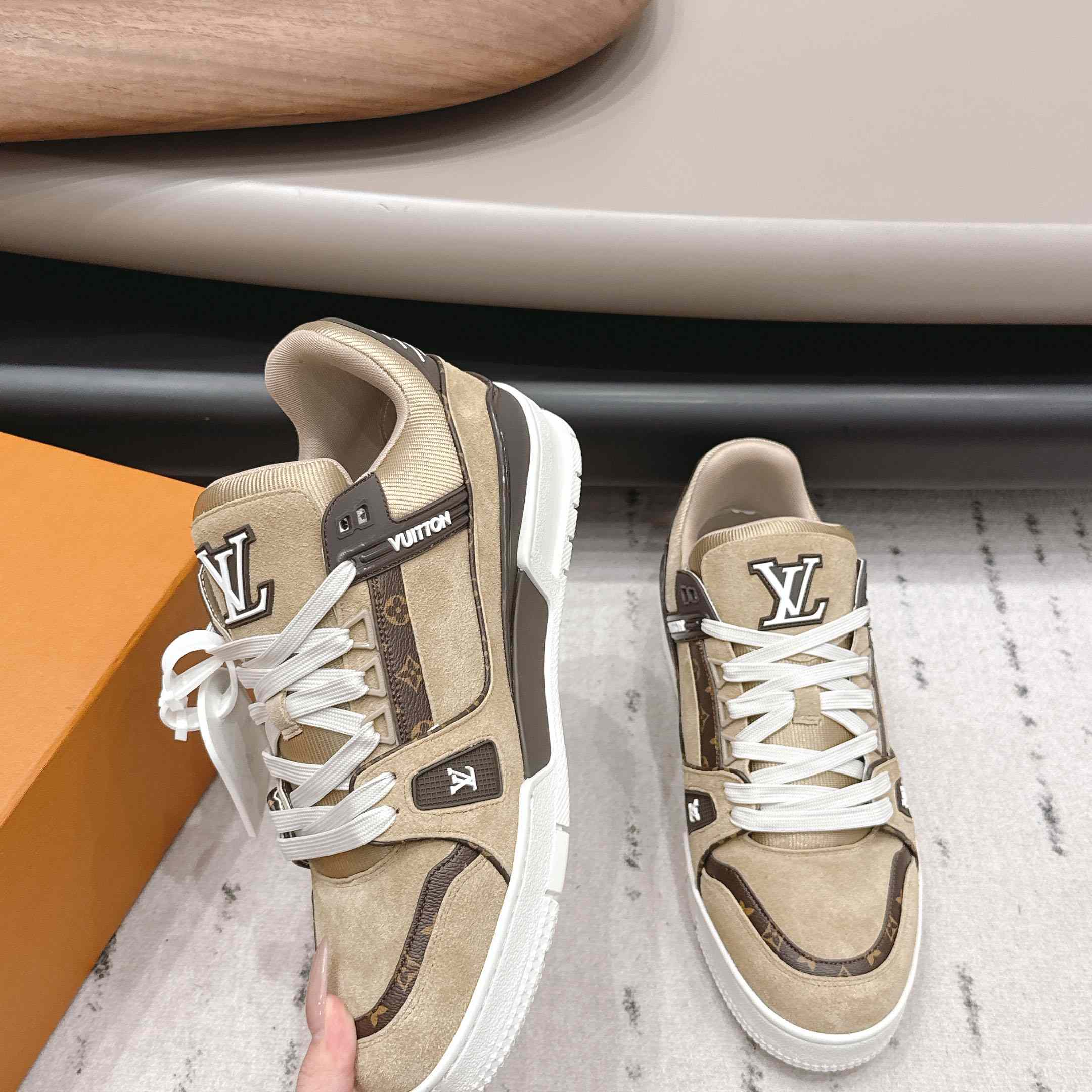 Louis Vuitton LV Trainer Sneaker 1AKB6Q - DopestKickz