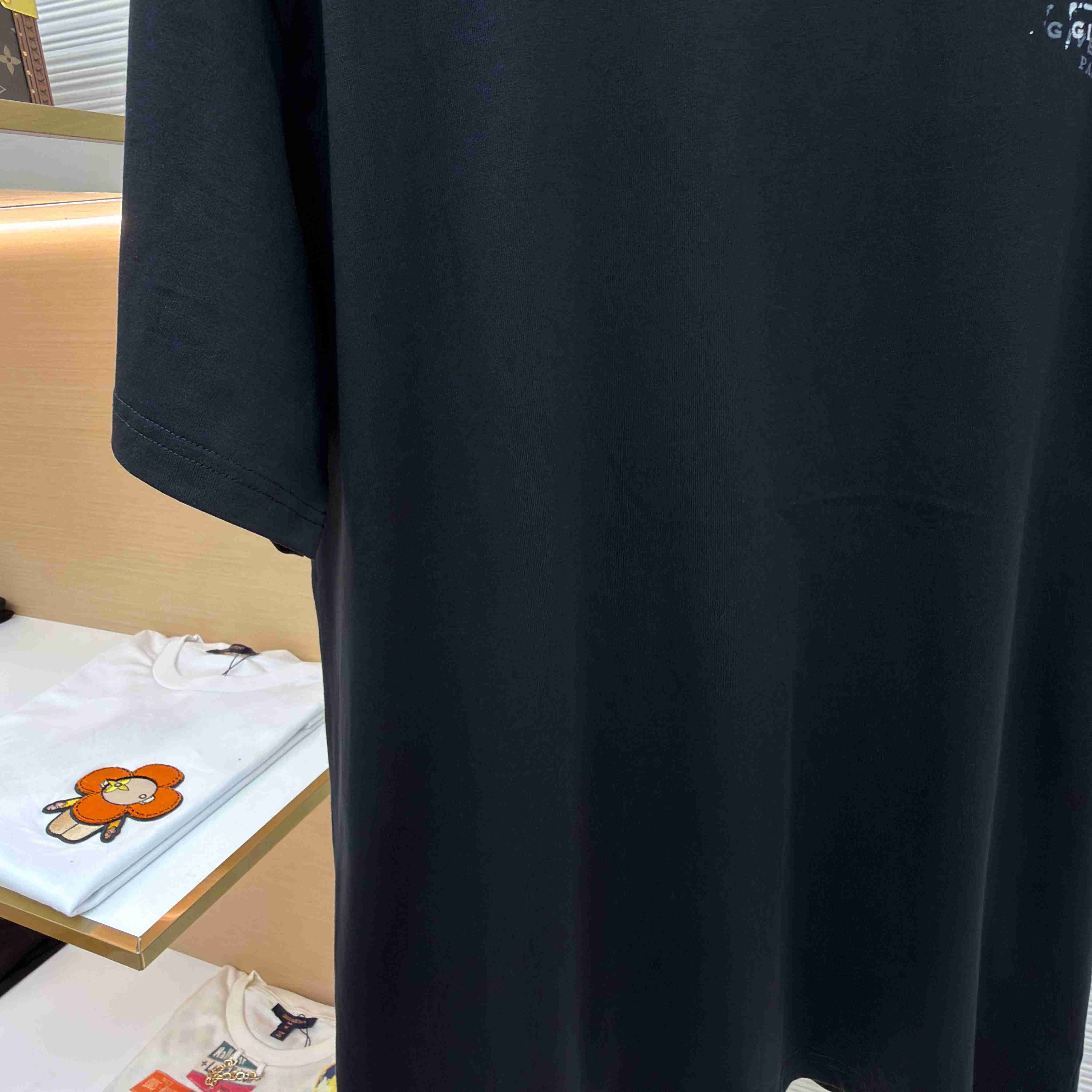 Givenchy Black  Stamp Print T-shirt - DopestKickz