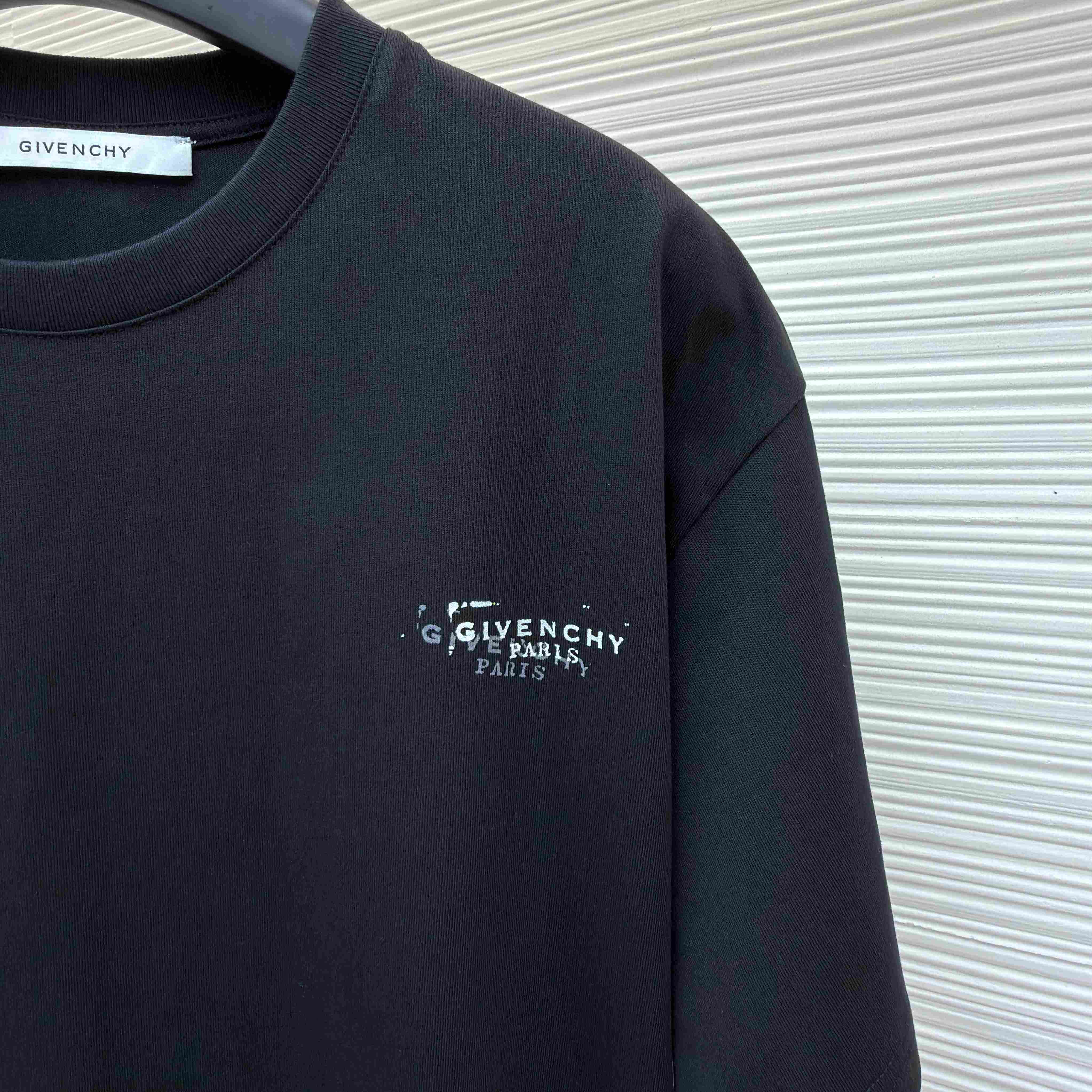 Givenchy Black  Stamp Print T-shirt - DopestKickz