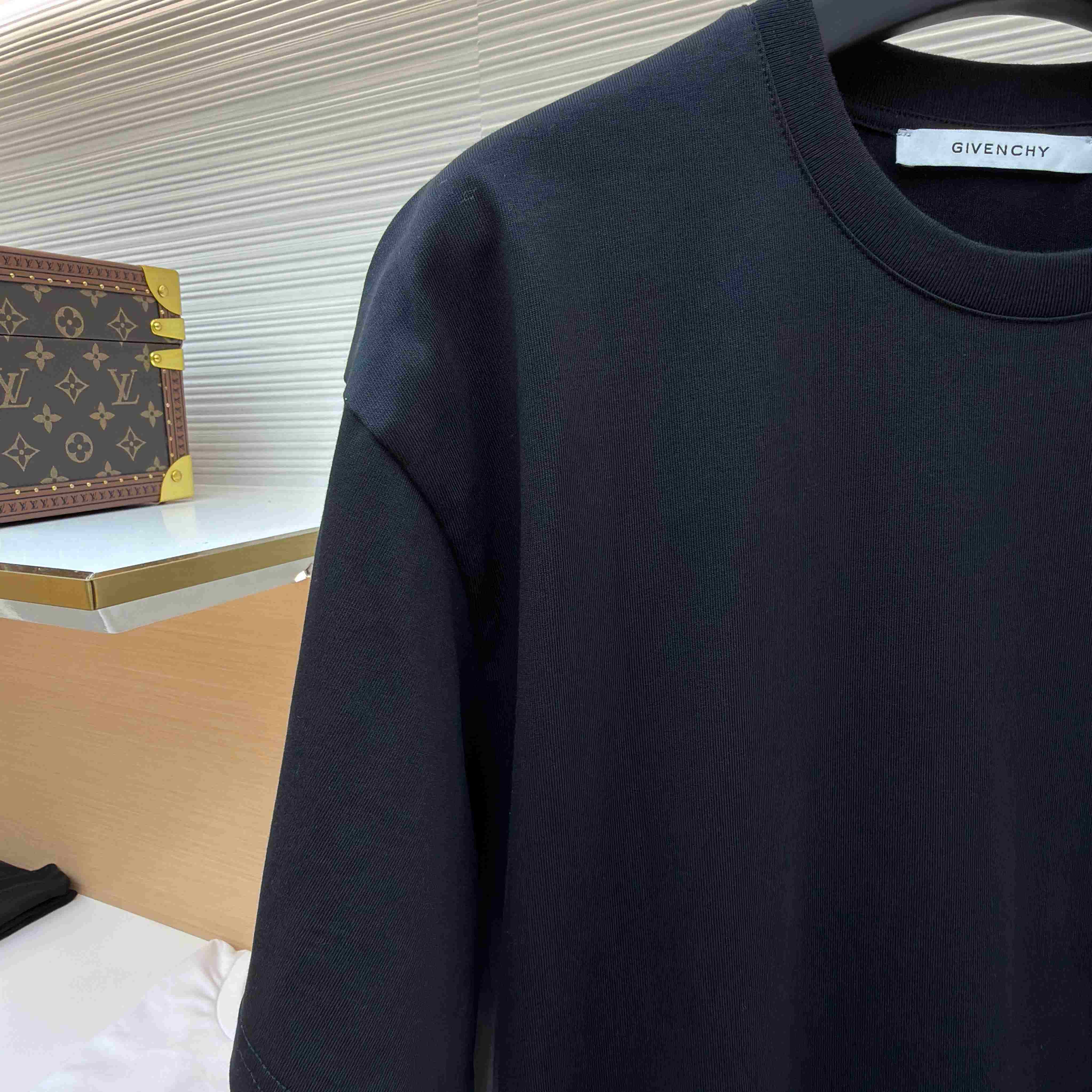 Givenchy Black  Stamp Print T-shirt - DopestKickz