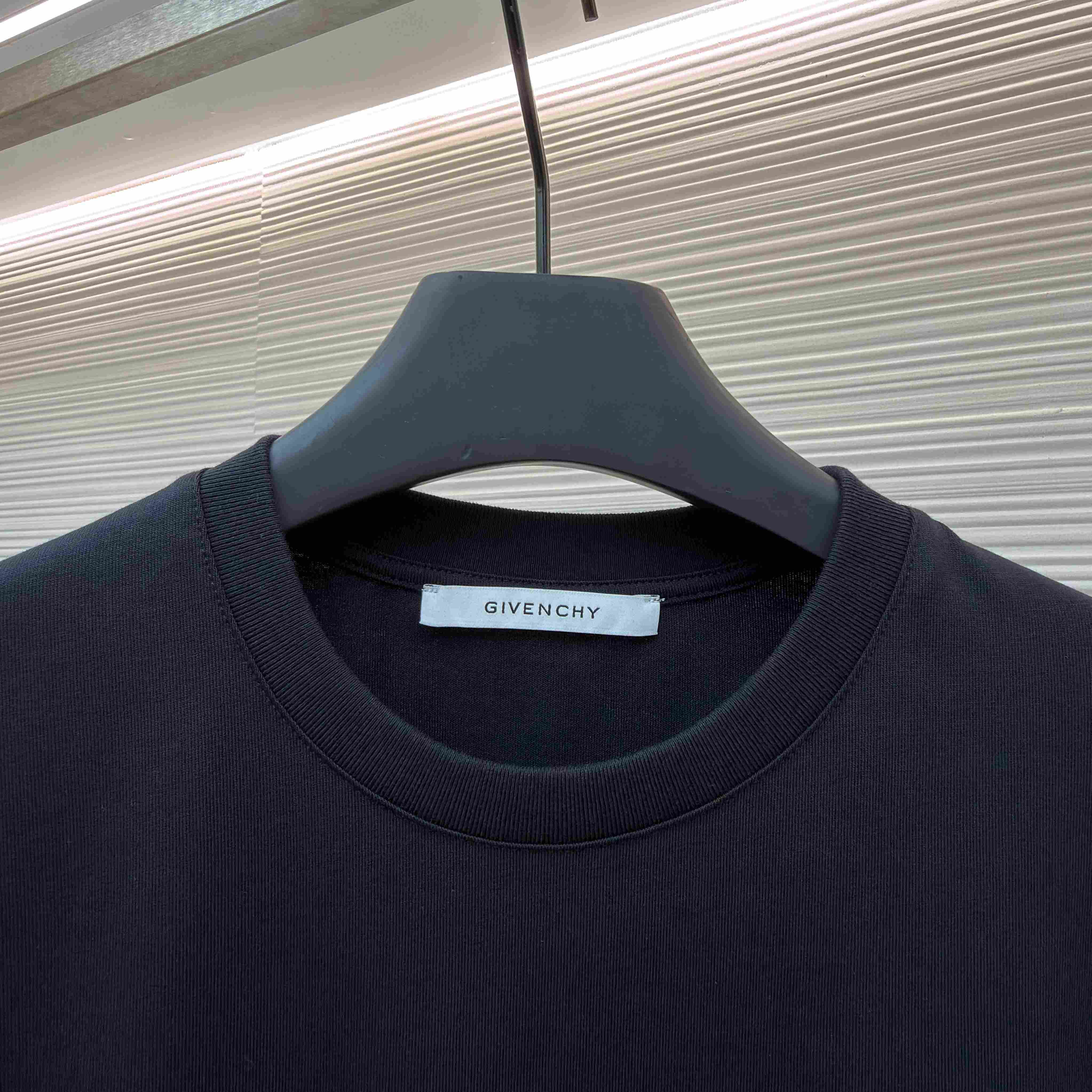 Givenchy Black  Stamp Print T-shirt - DopestKickz