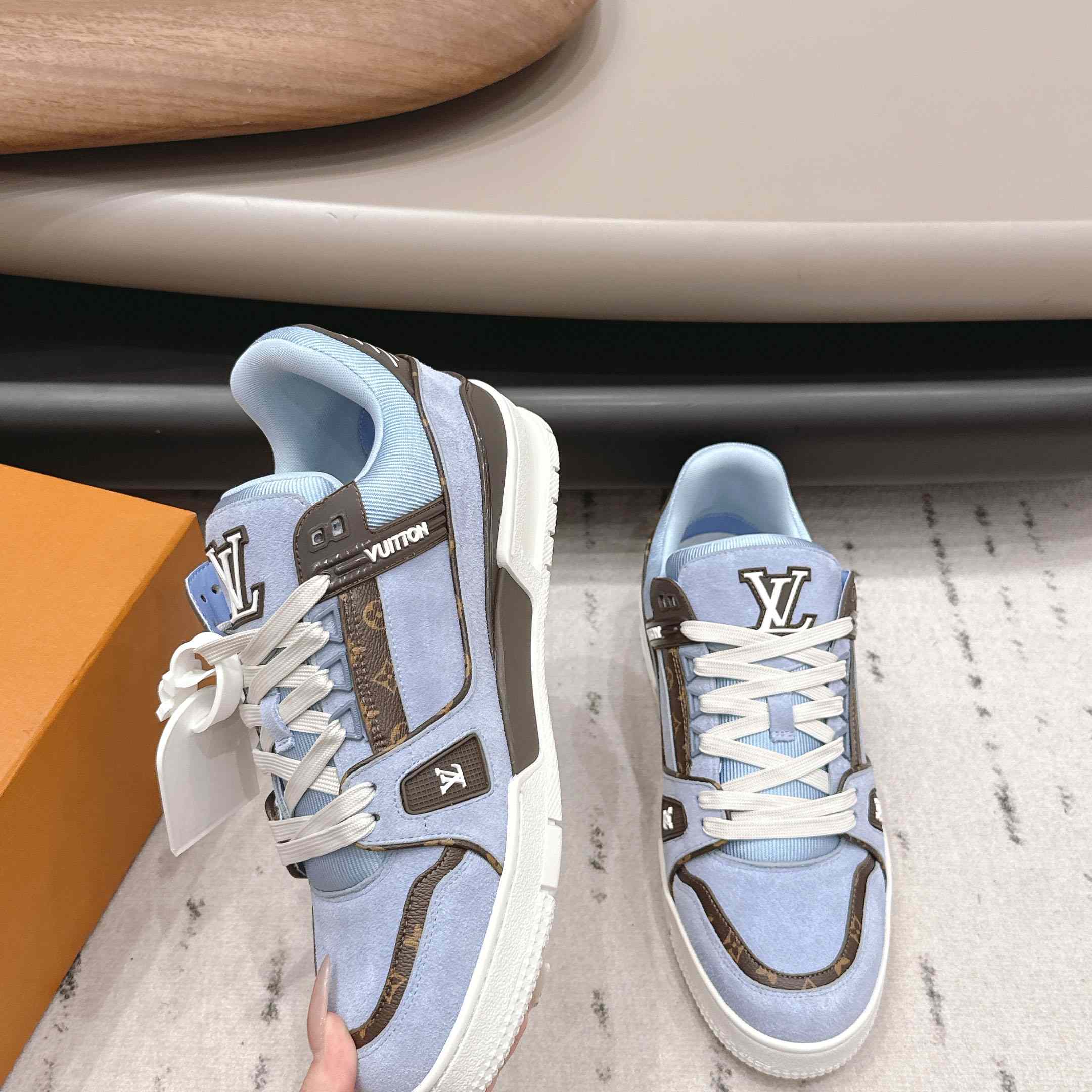 Louis Vuitton LV Trainer Sneaker 1AKB6Q - DopestKickz
