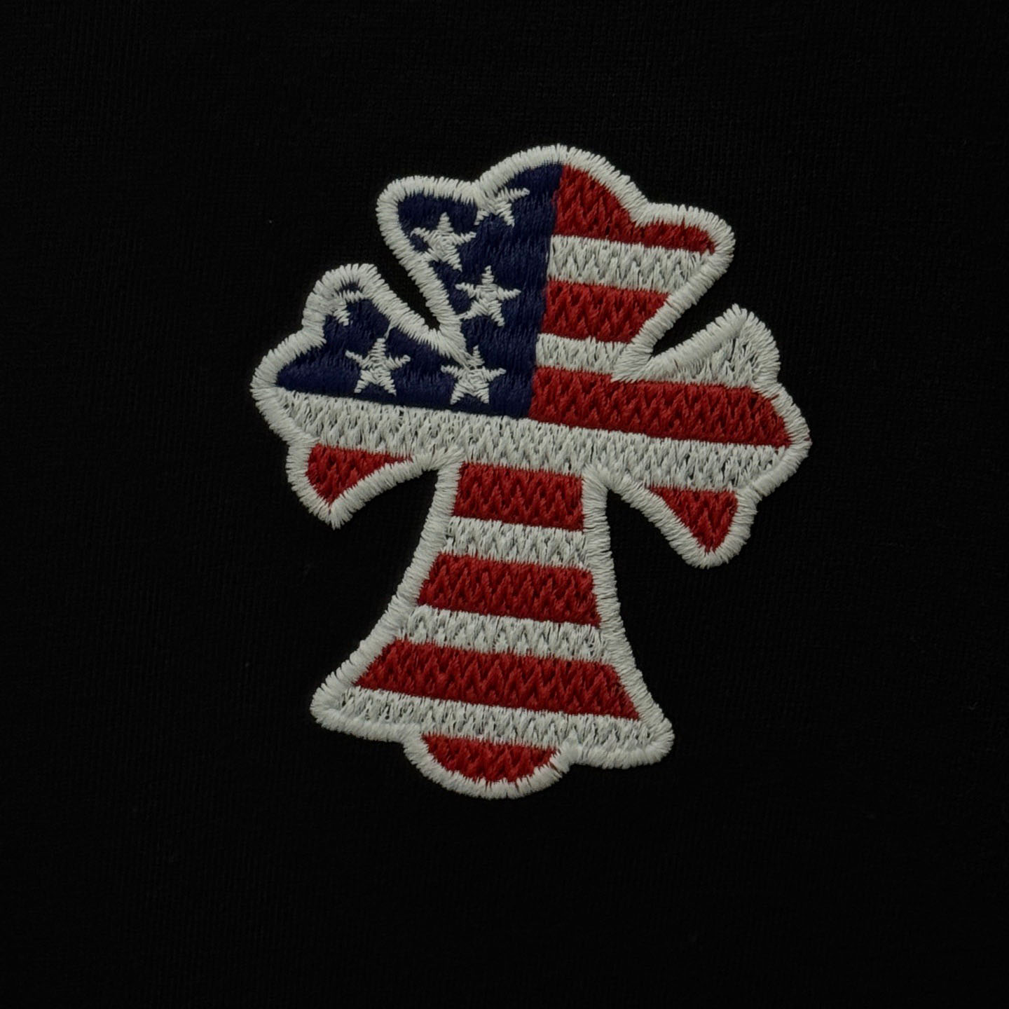 Chrome Hearts Style Cross Graphic Tee 'Black' - DopestKickz