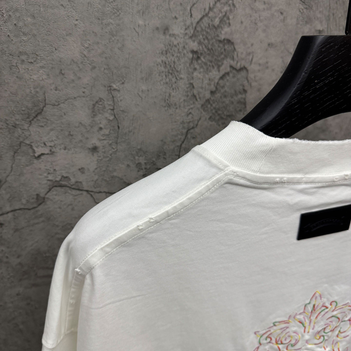 Chrome Hearts Cross Patch Embroidered Crewneck Tee 'White' - DopestKickz