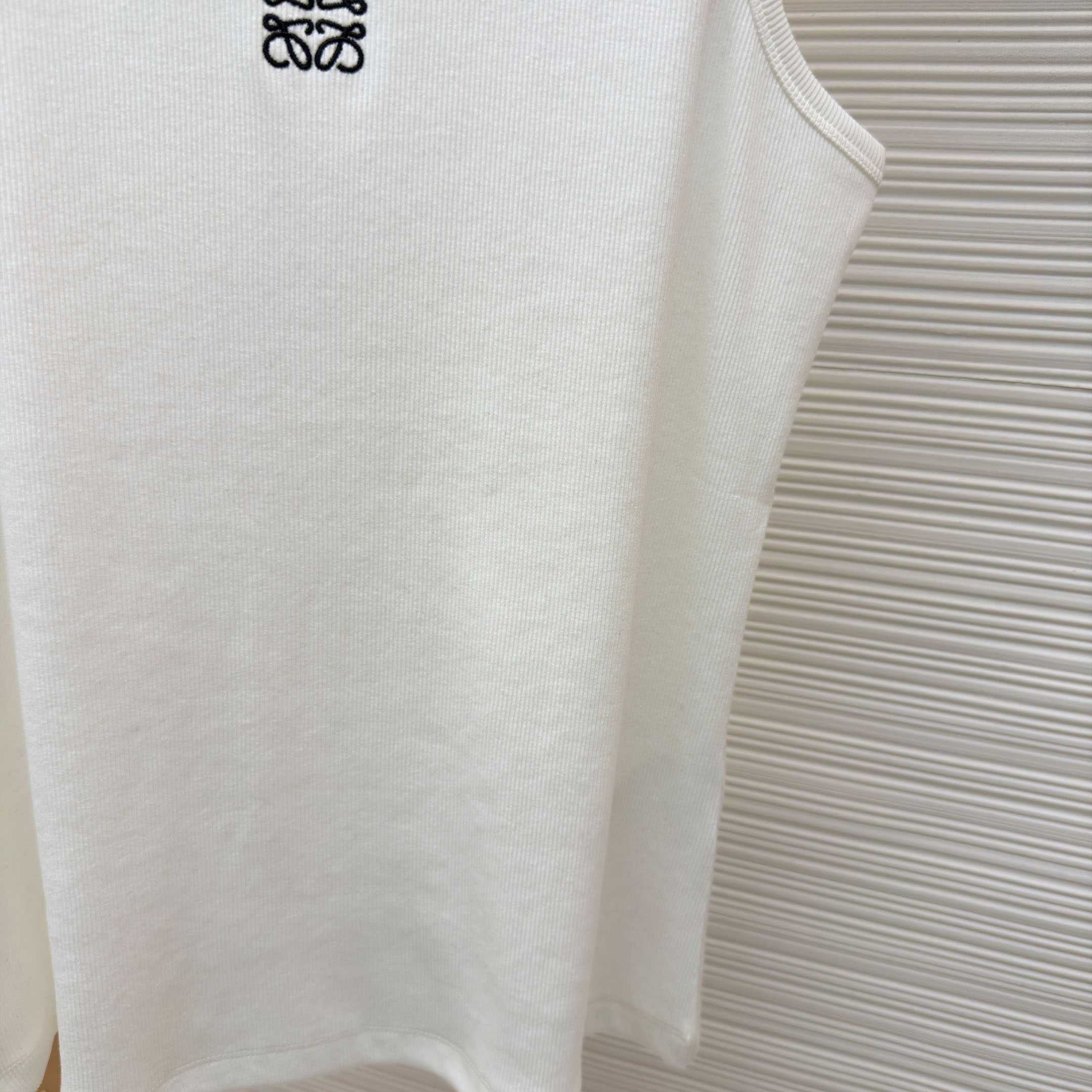 Loewe Anagram Tank Top 'White' - DopestKickz