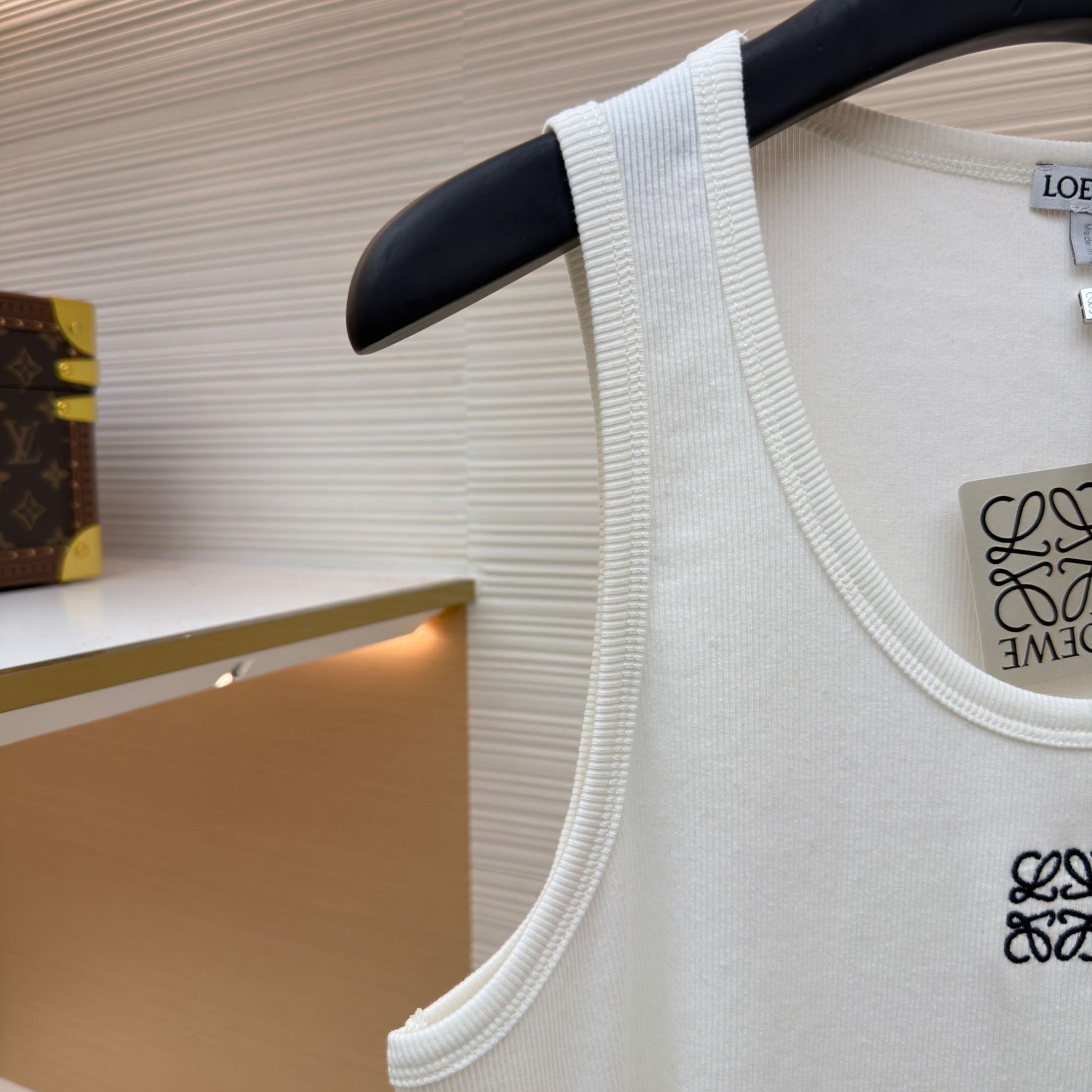 Loewe Anagram Tank Top 'White' - DopestKickz