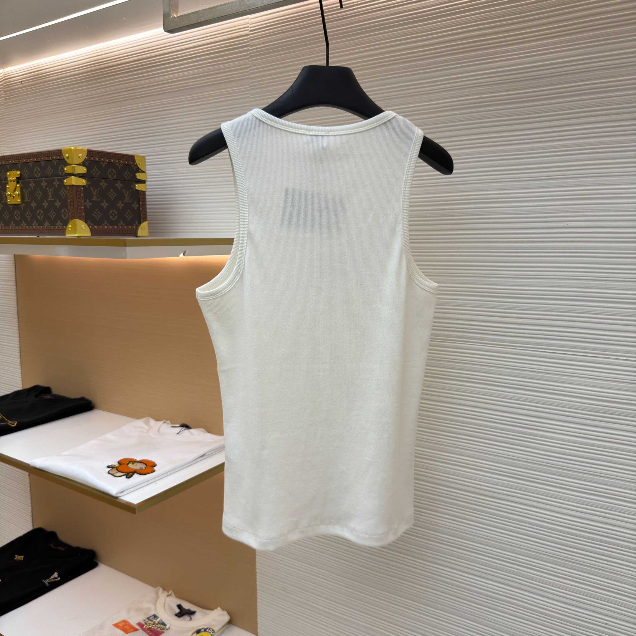 Loewe Anagram Tank Top 'White' - DopestKickz
