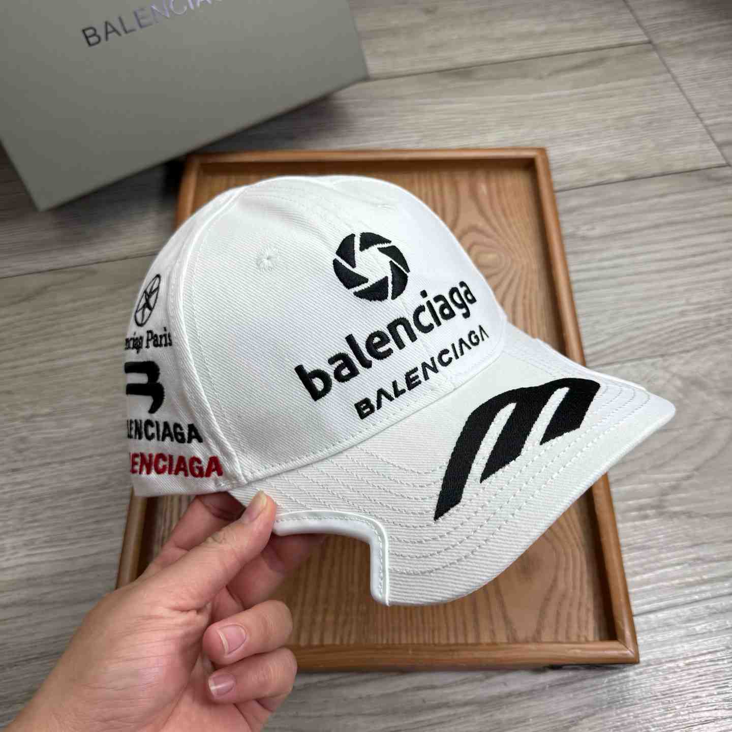Balenciaga Top League Racer Cap Hat - DopestKickz