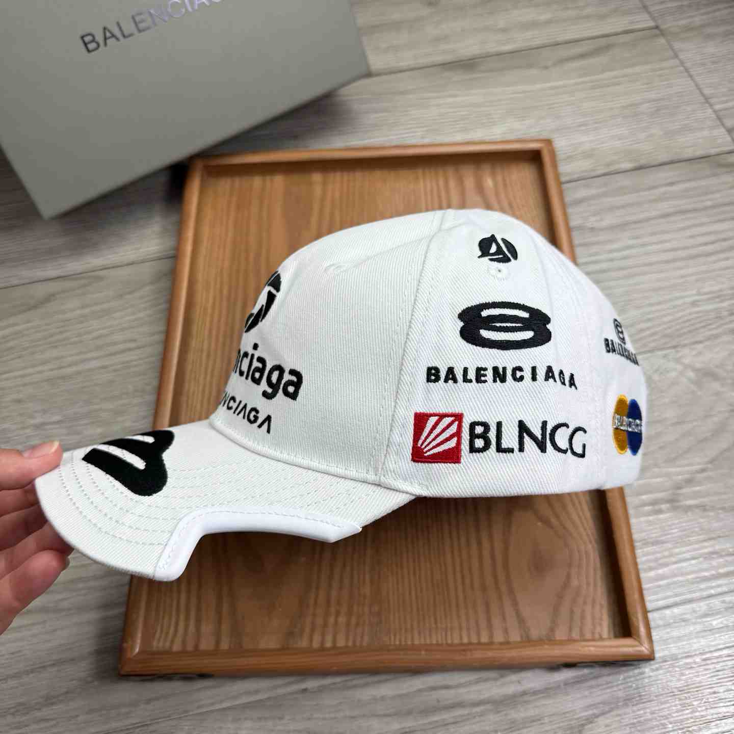 Balenciaga Top League Racer Cap Hat - DopestKickz
