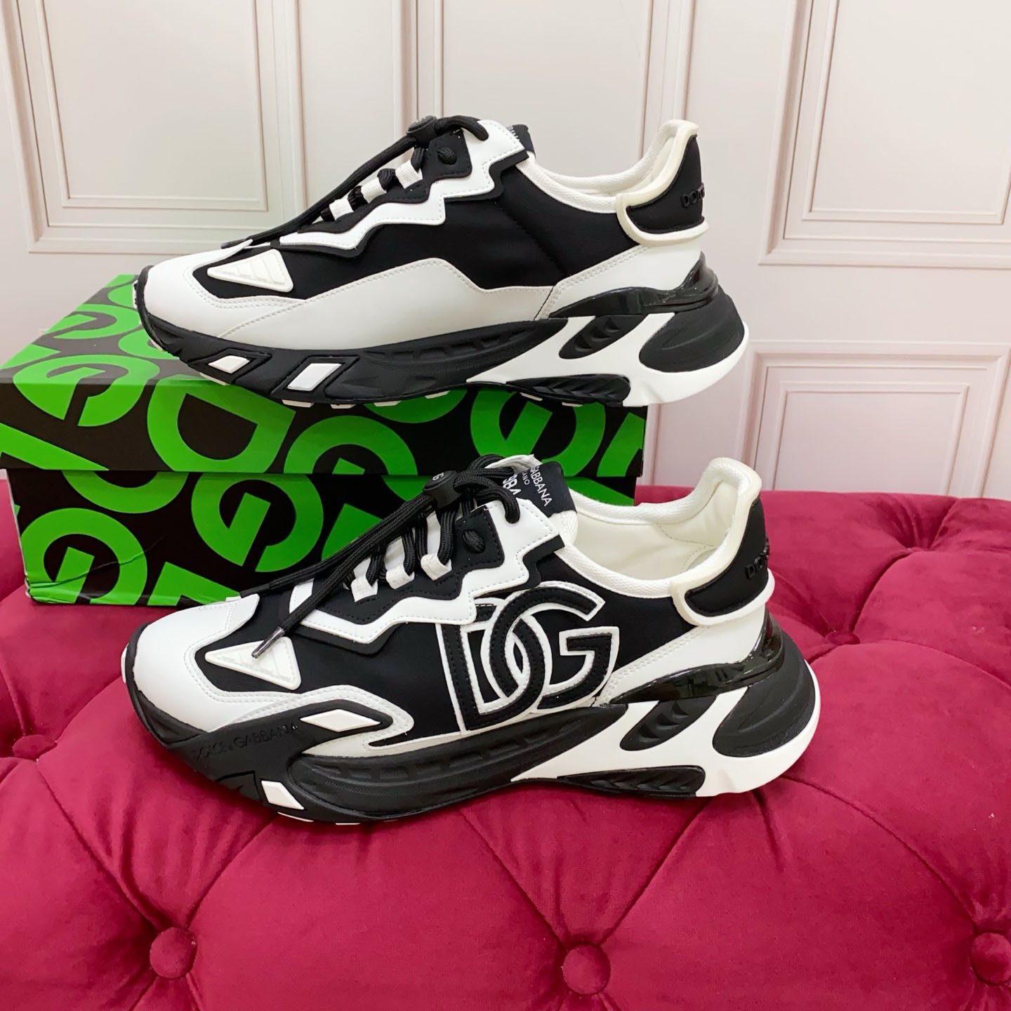 Dolce & Gabbana Day Faster Sneakers In Fabric - DopestKickz