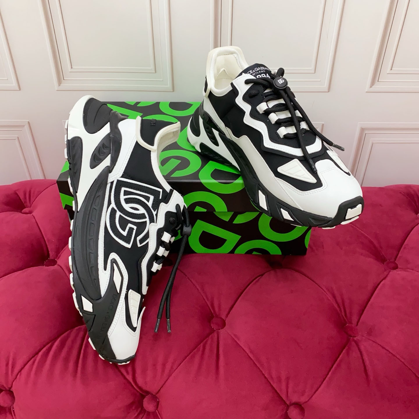 Dolce & Gabbana Day Faster Sneakers In Fabric - DopestKickz