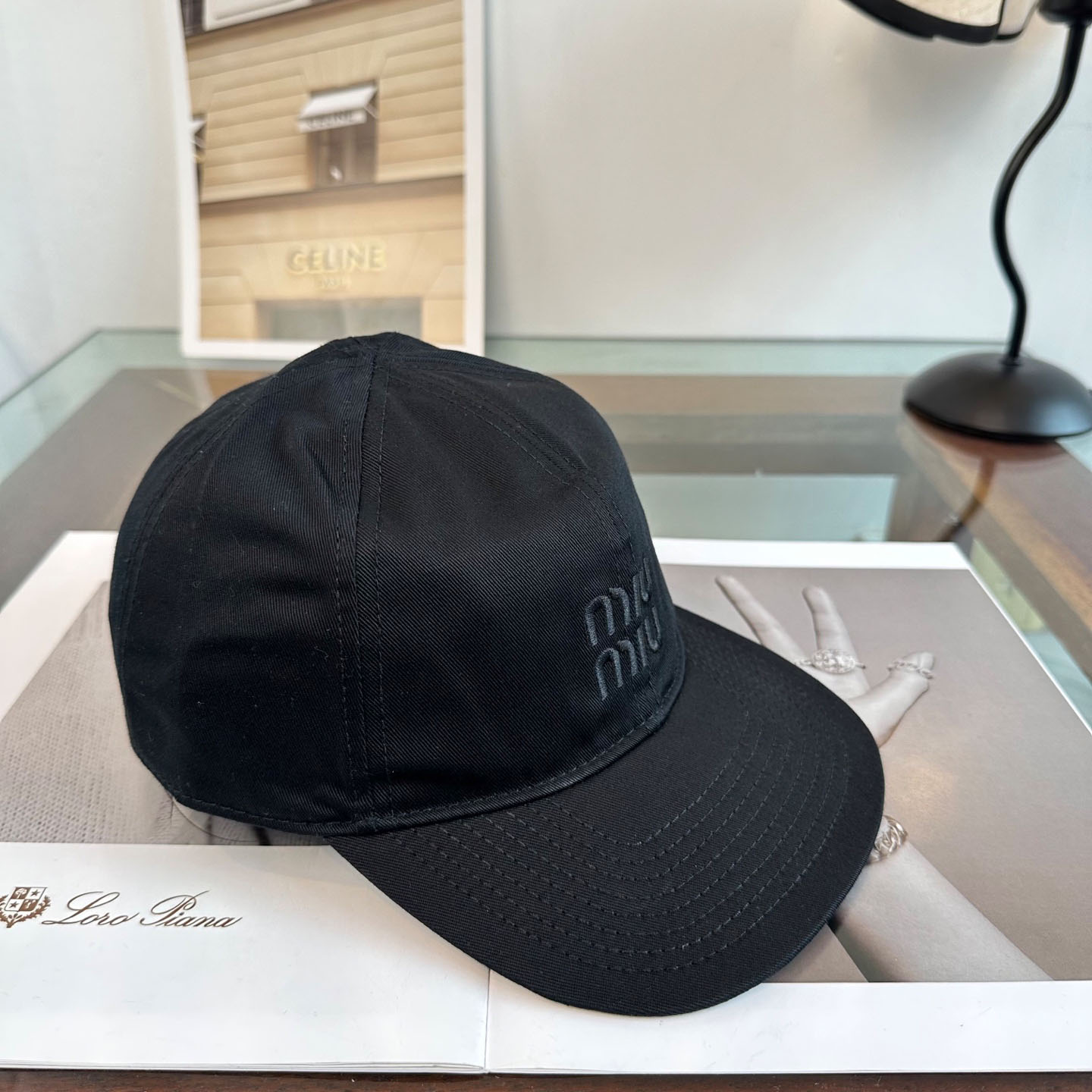 Miu Miu Denim Baseball Cap - DopestKickz