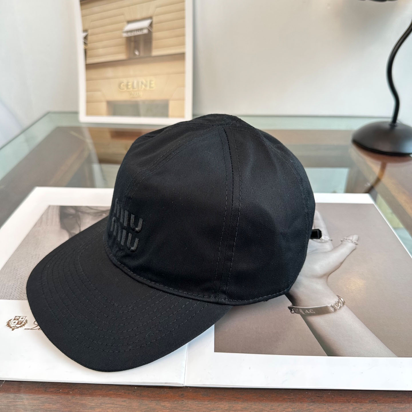 Miu Miu Denim Baseball Cap - DopestKickz