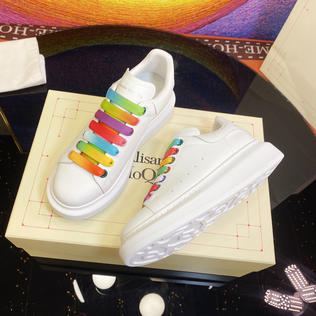 Alexander Mcqueen Rainbow Lace Oversized Sneaker - DopestKickz