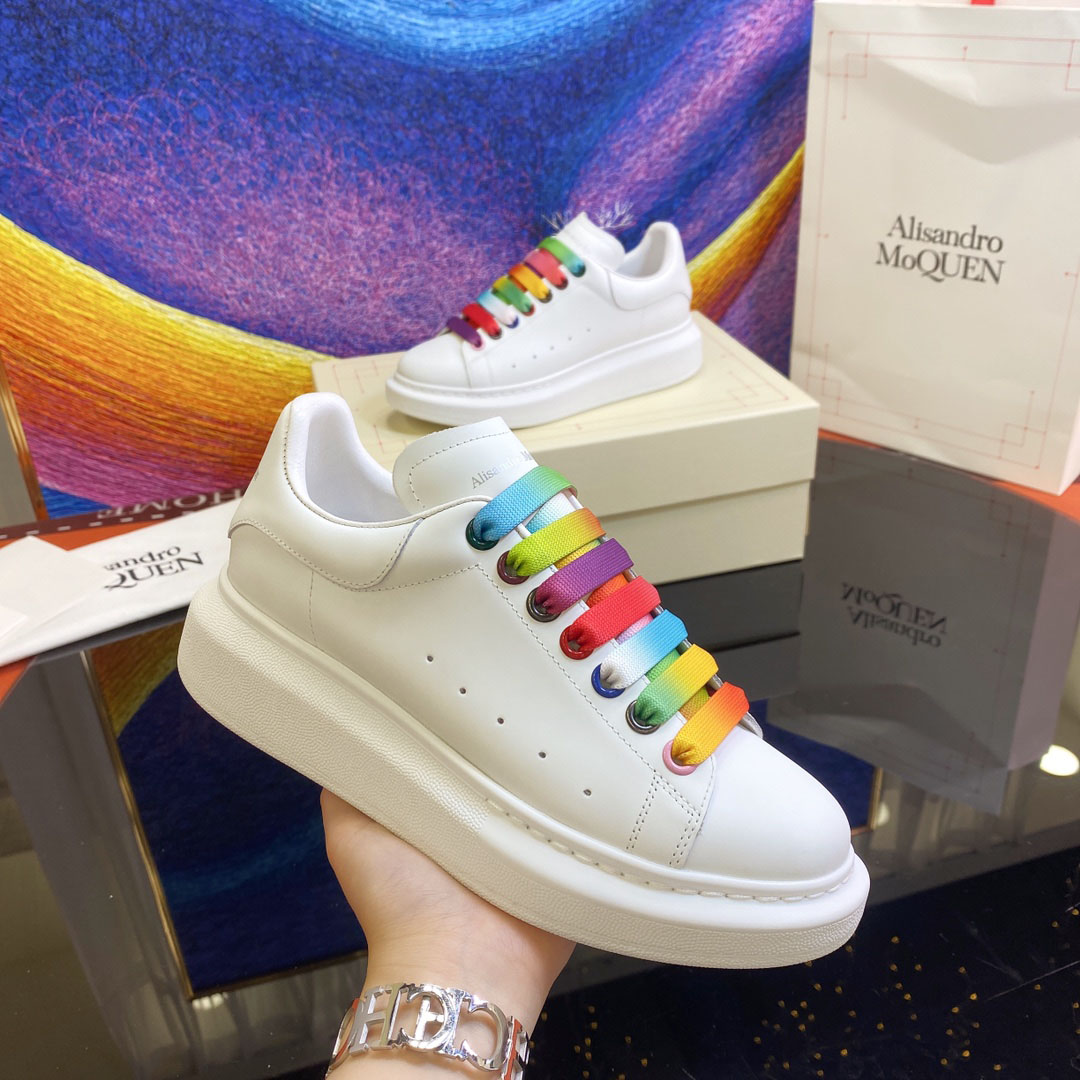 Alexander Mcqueen Rainbow Lace Oversized Sneaker - DopestKickz