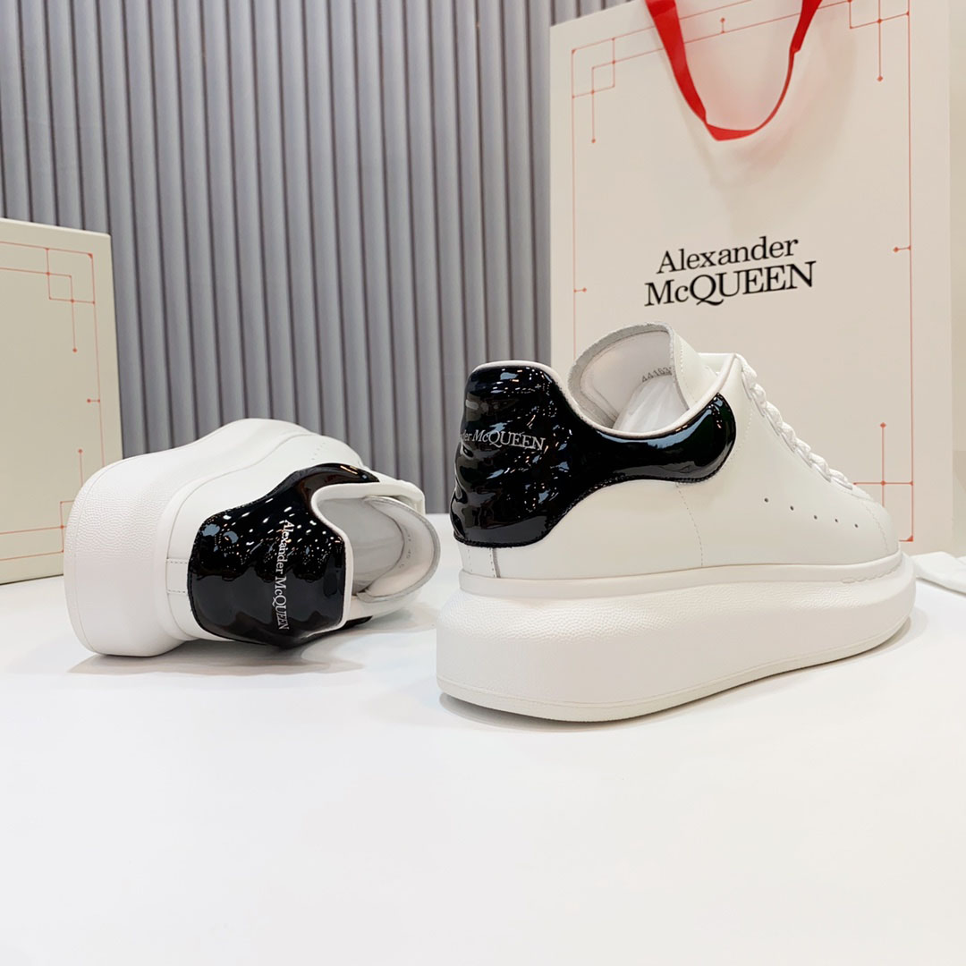 Alexander McQueen Oversized Sneaker  'White Black' - DopestKickz