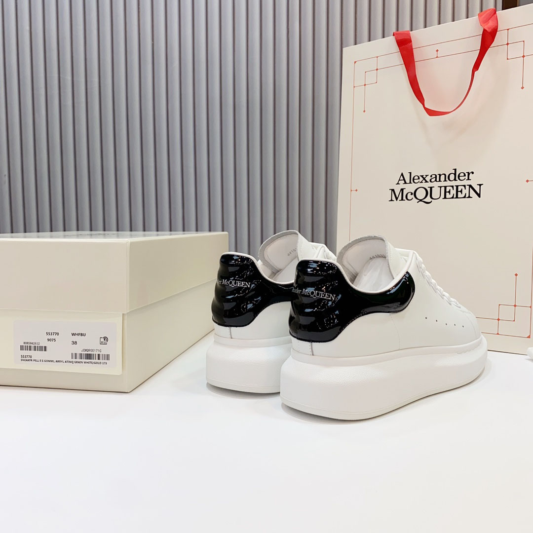 Alexander McQueen Oversized Sneaker  'White Black' - DopestKickz