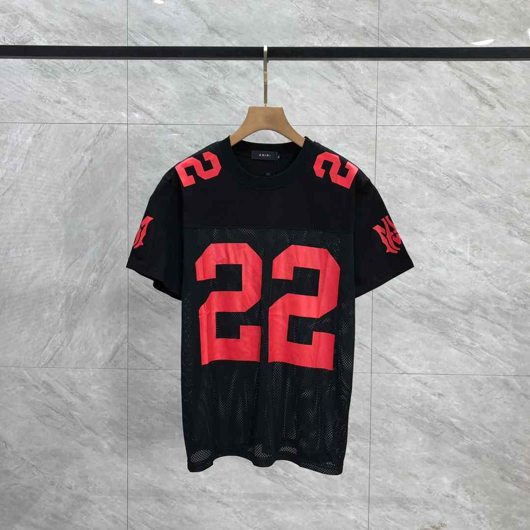 AMIRI Black & Red '22' T-Shirt - DopestKickz
