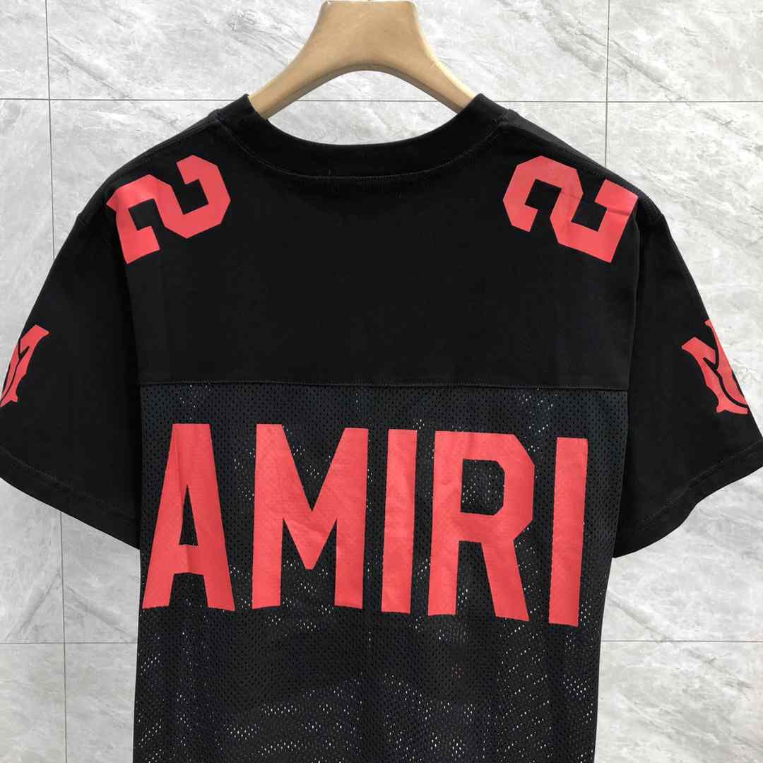 AMIRI Black & Red '22' T-Shirt - DopestKickz