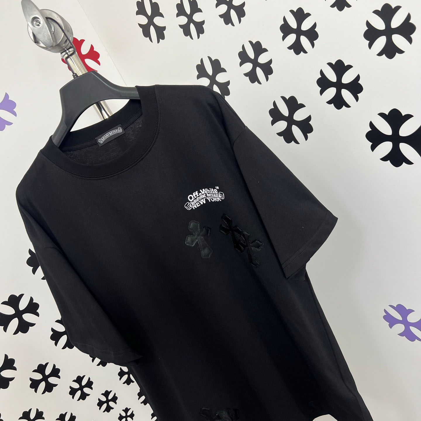 Chrome Hearts X Off-White  New York Tee  'Black' - DopestKickz