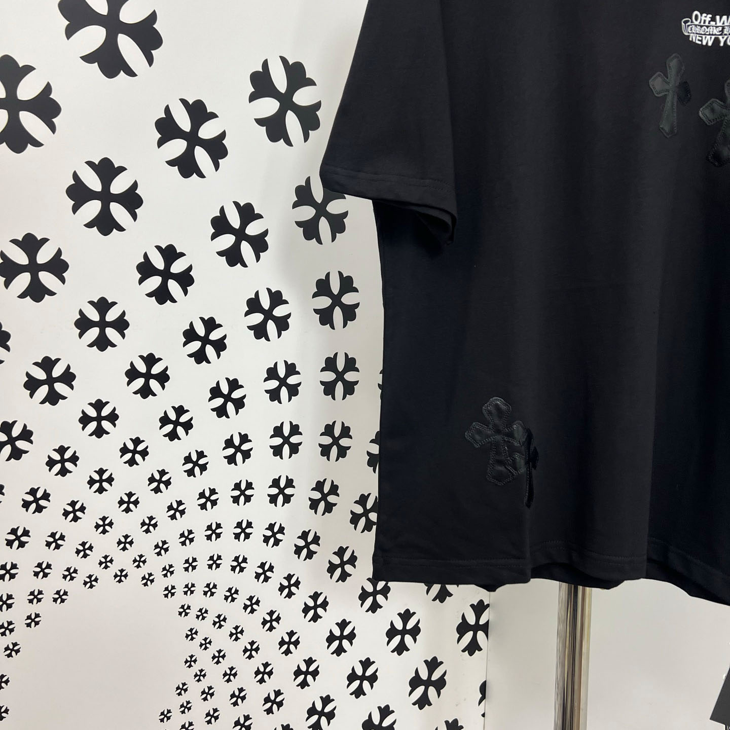 Chrome Hearts X Off-White  New York Tee  'Black' - DopestKickz