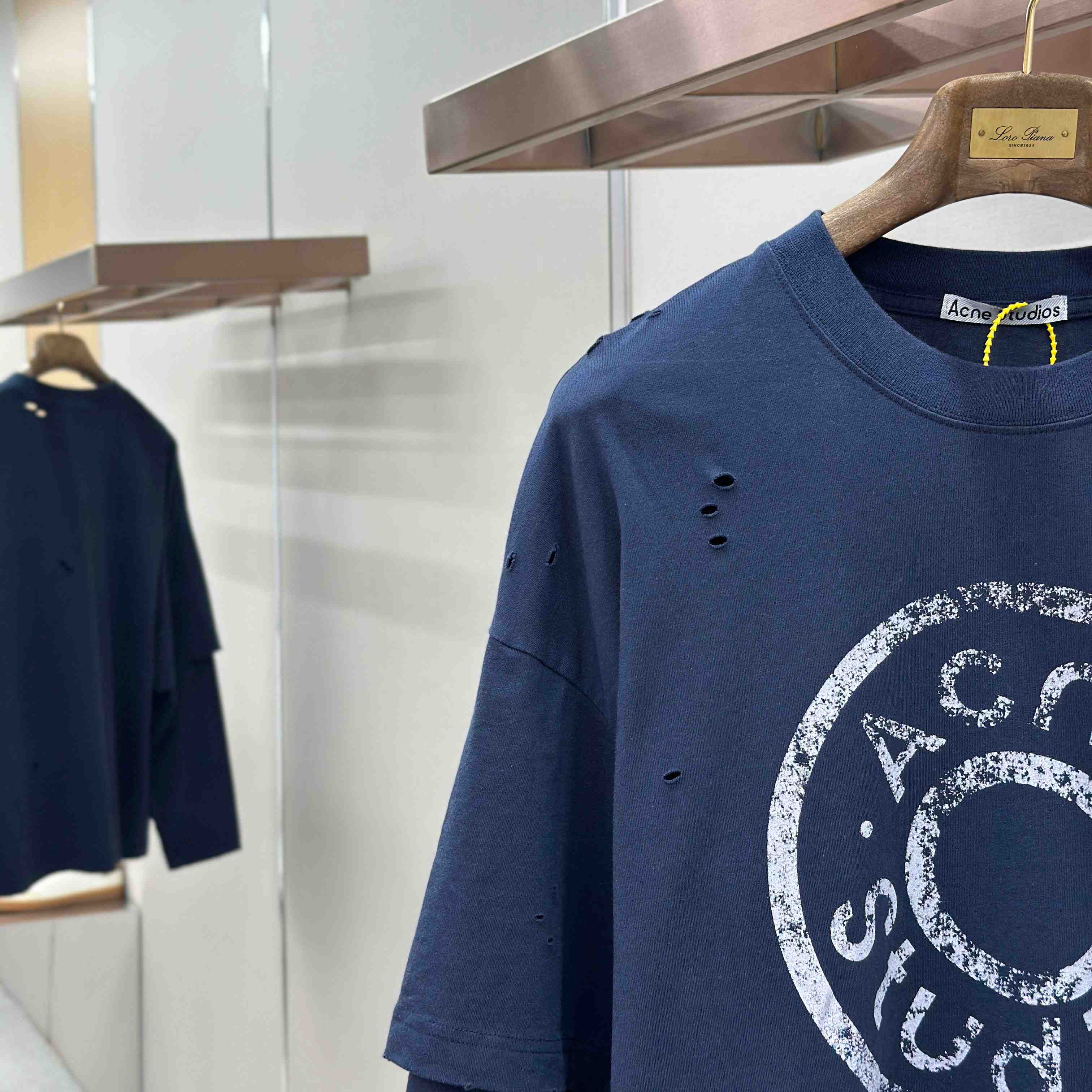 Acne Studios  Layered Logo T-shirt - DopestKickz