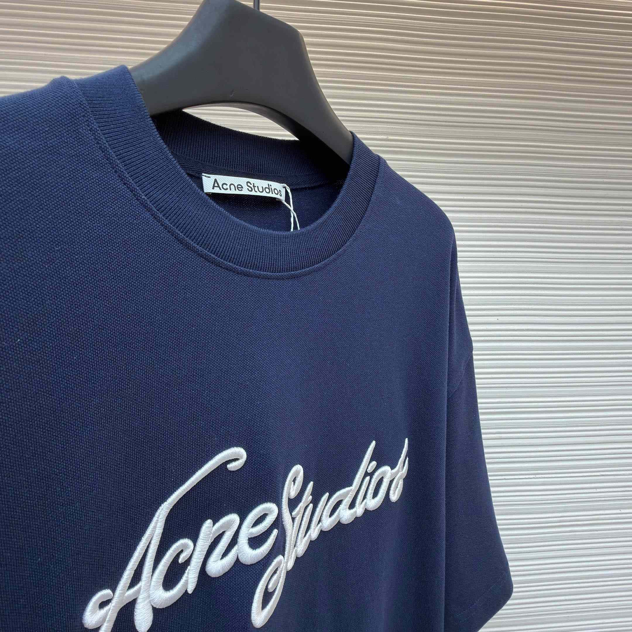 Acne Studios  Embroidered Logo T-shirt - DopestKickz