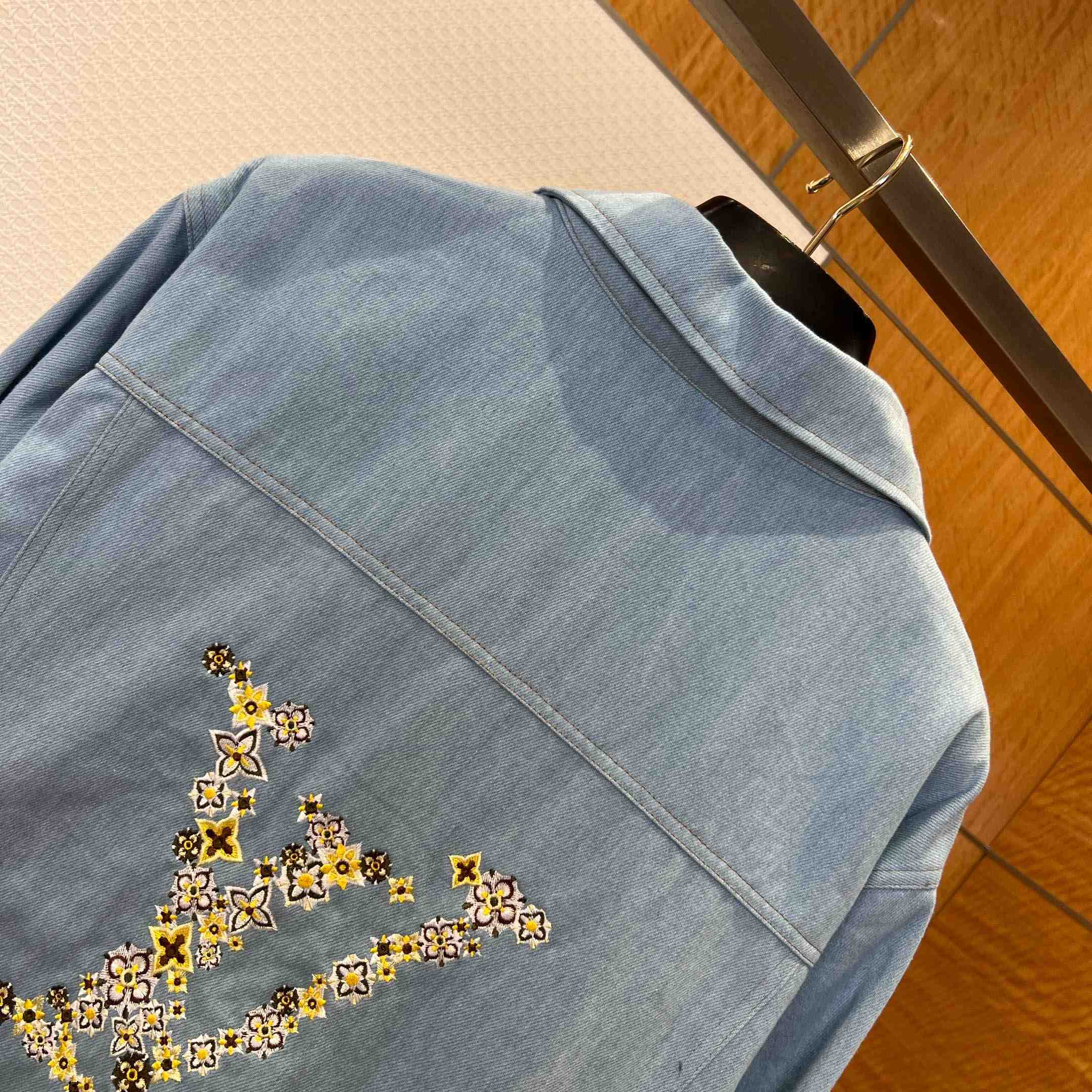 Louis Vuitton Embroidered Signature Denim Workwear Blouson  - DopestKickz