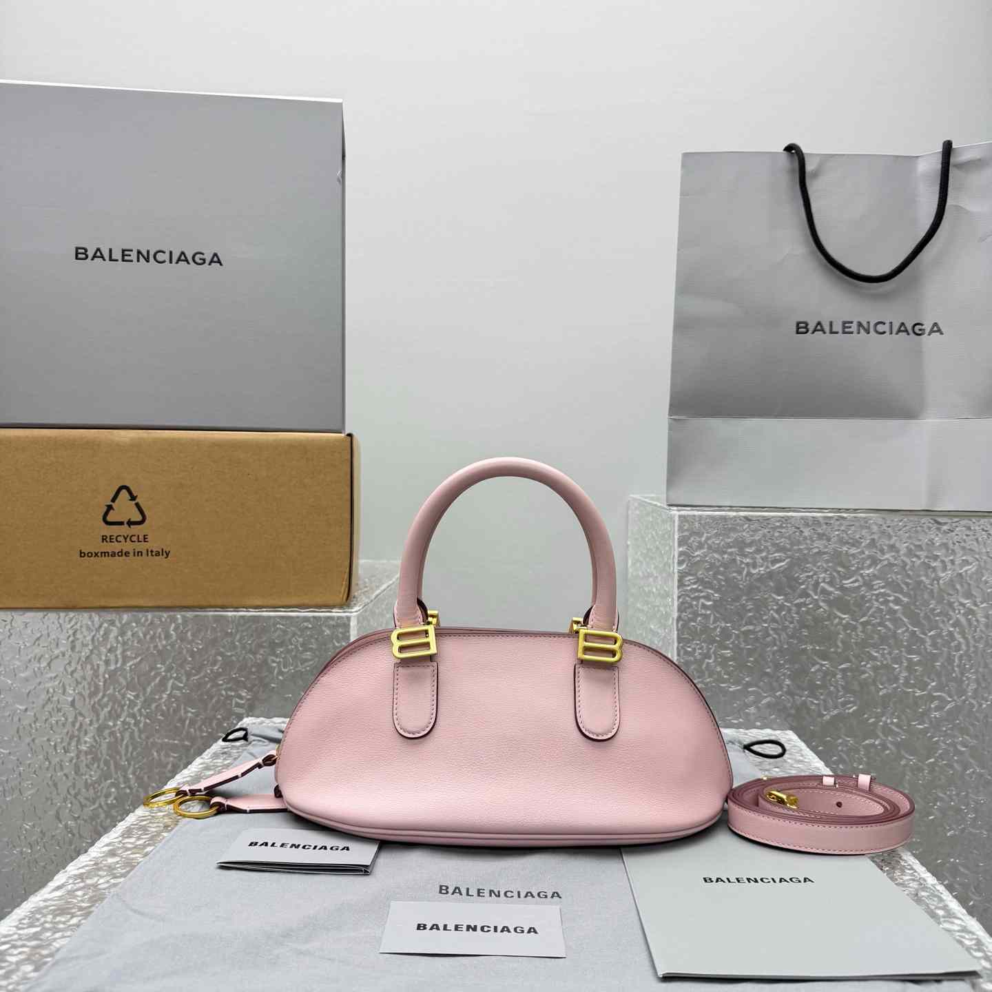 Balenciaga Bolero Bowling Bag - DopestKickz