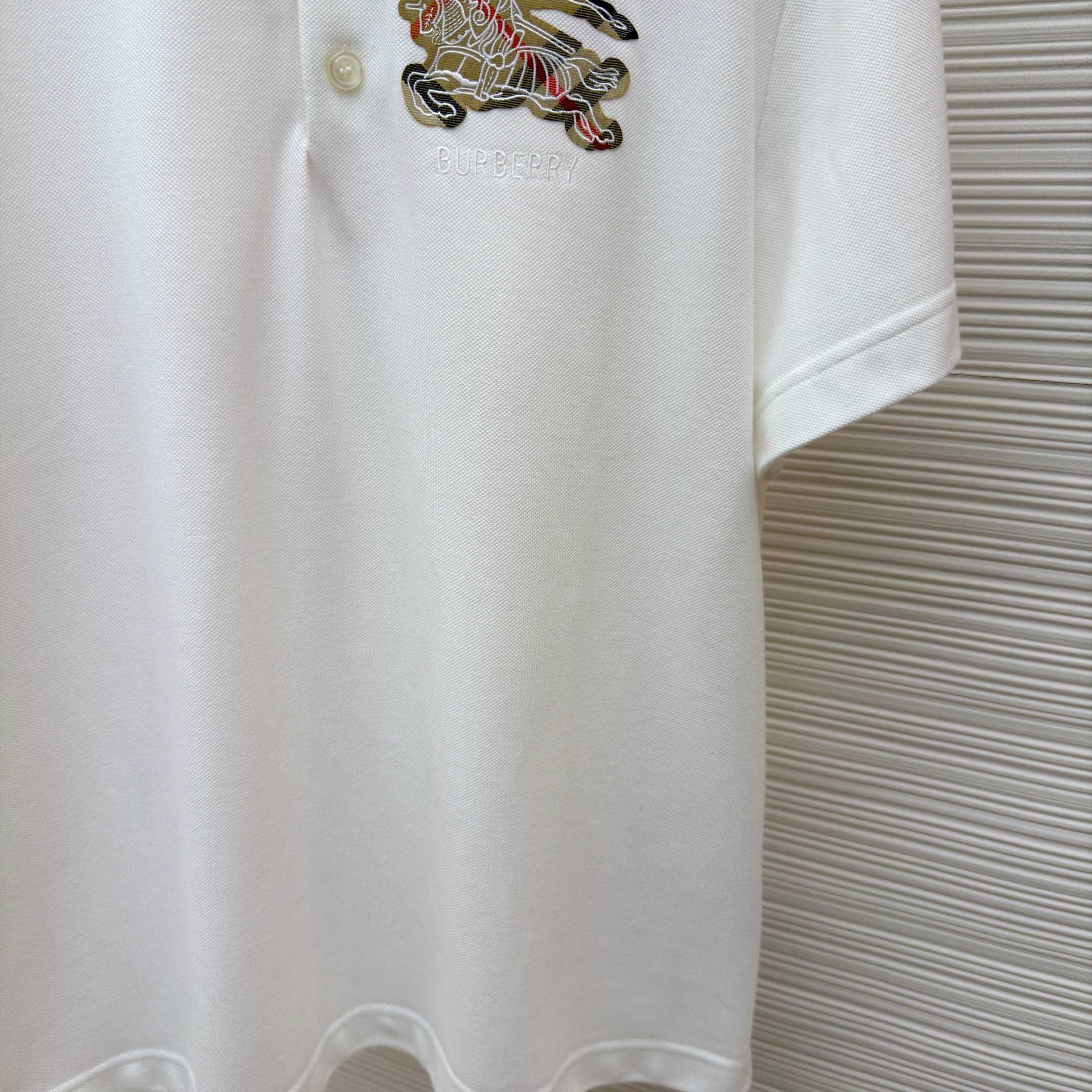 Burberry EKD Sketch Cotton Polo Shirt - DopestKickz