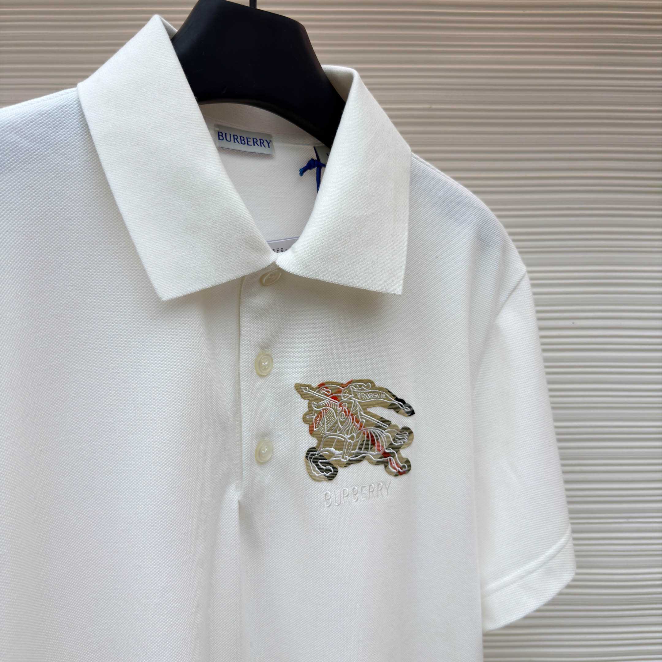 Burberry EKD Sketch Cotton Polo Shirt - DopestKickz