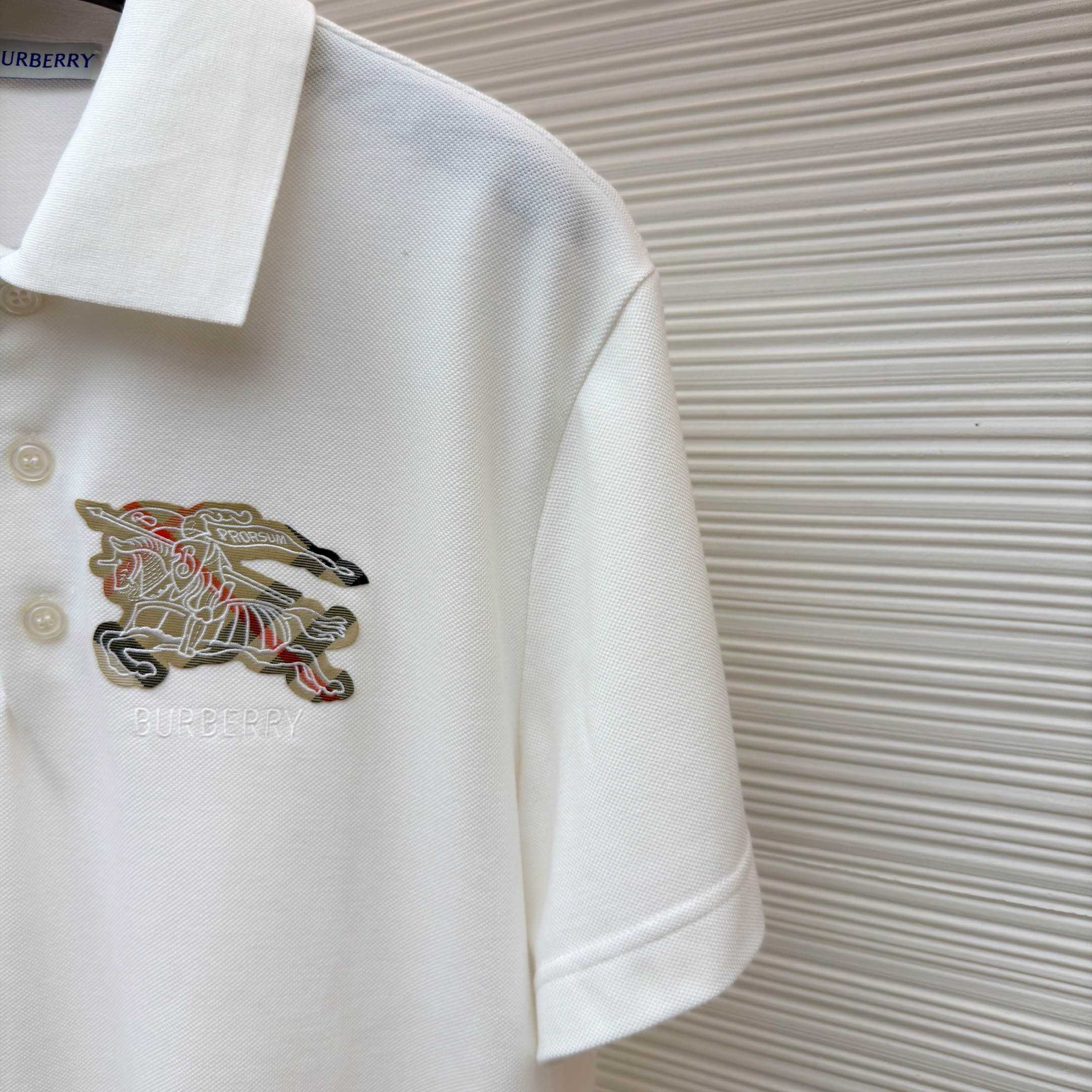 Burberry EKD Sketch Cotton Polo Shirt - DopestKickz