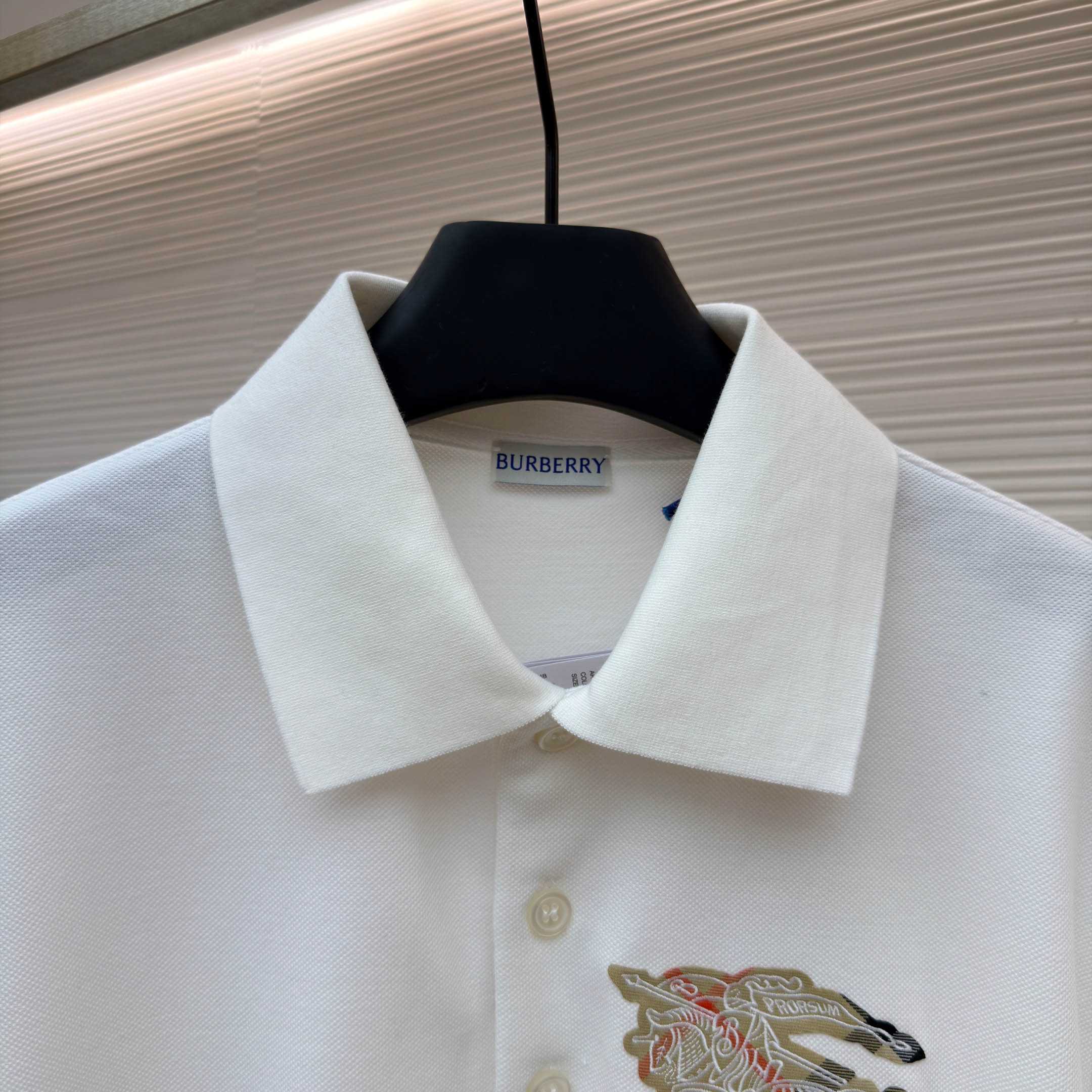 Burberry EKD Sketch Cotton Polo Shirt - DopestKickz