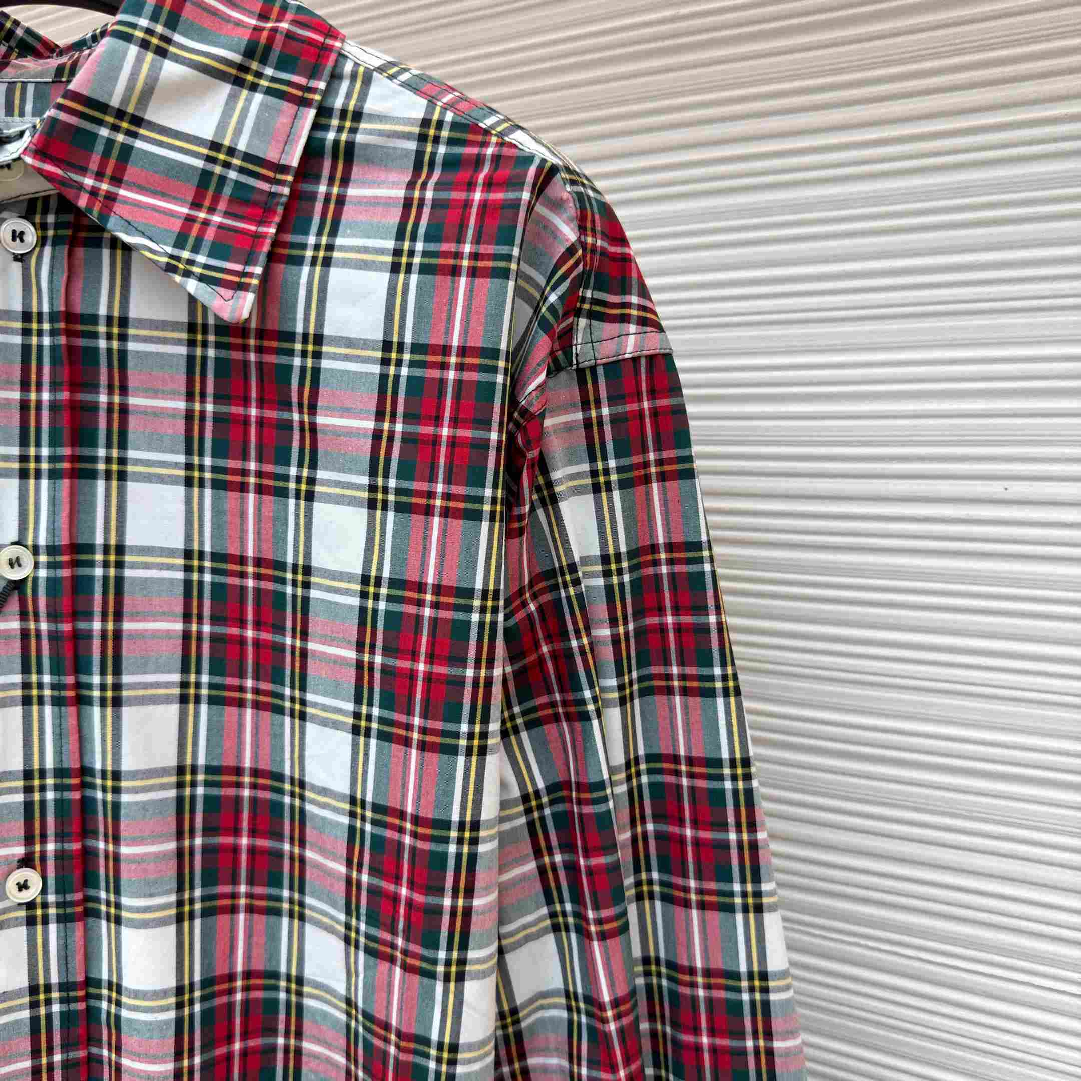 Celine Shirt In Tartan Cotton - DopestKickz
