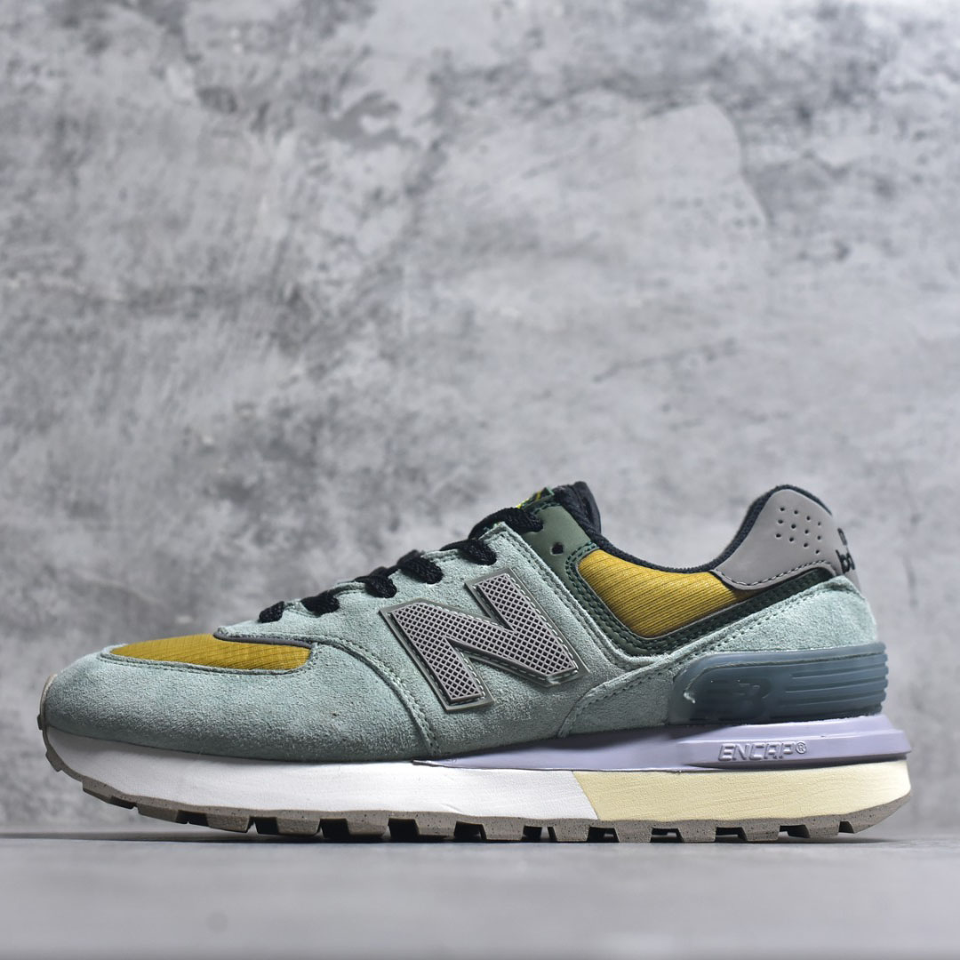 Stone Island x New Balance 574 Legacy 'Light Green' - DopestKickz