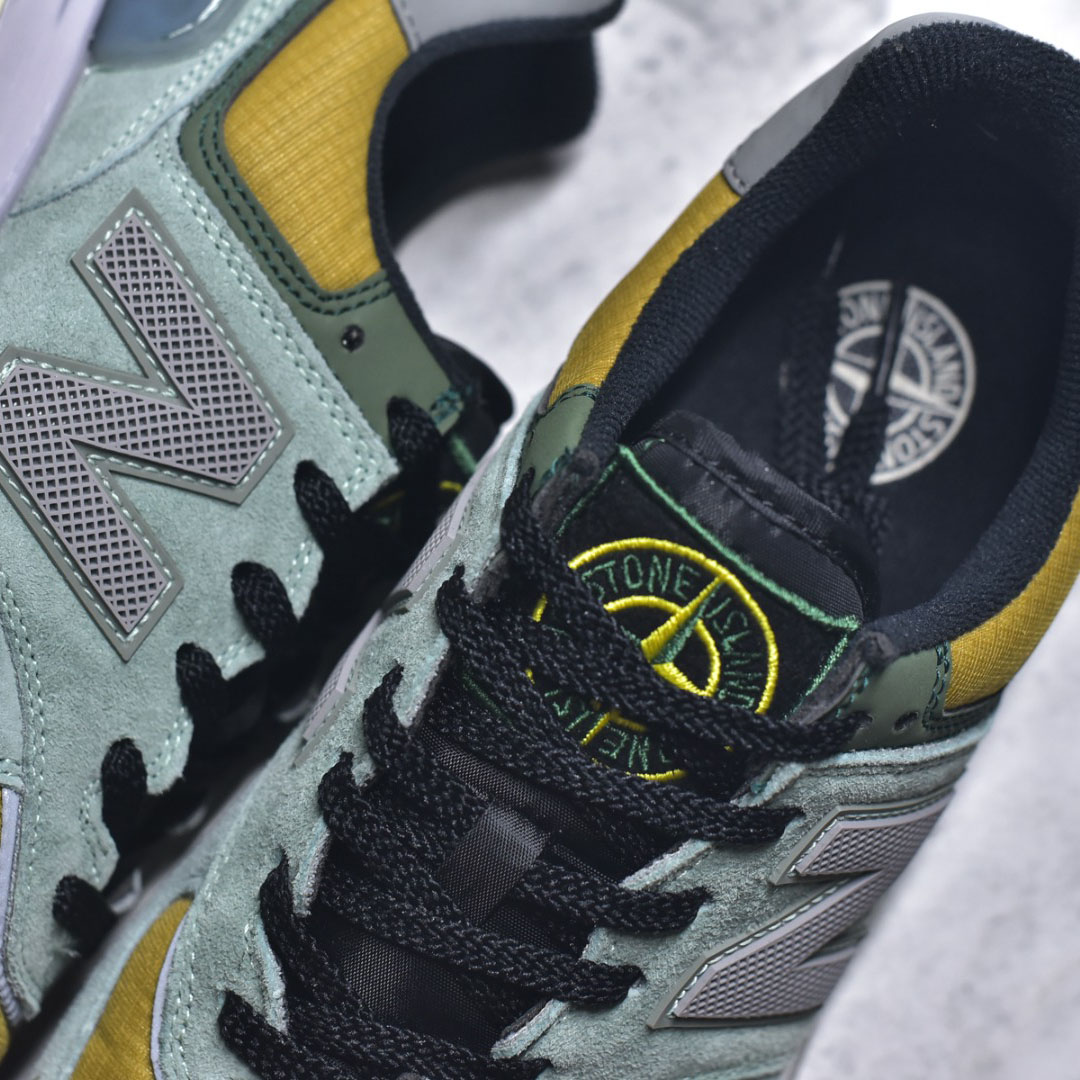 Stone Island x New Balance 574 Legacy 'Light Green' - DopestKickz