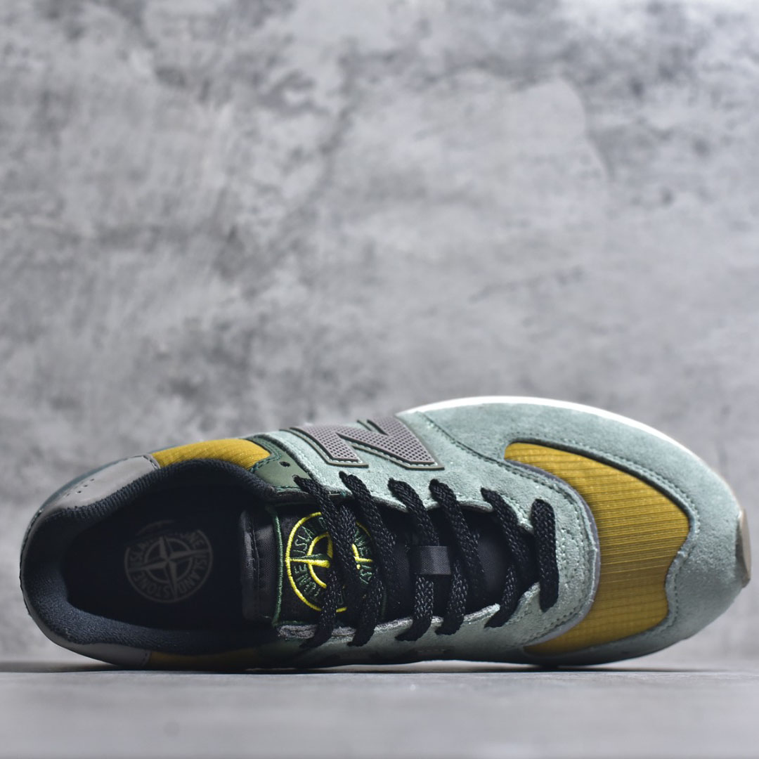 Stone Island x New Balance 574 Legacy 'Light Green' - DopestKickz