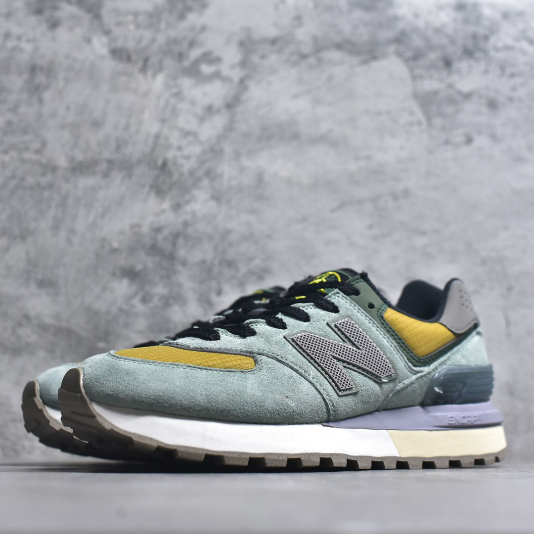 Stone Island x New Balance 574 Legacy 'Light Green' - DopestKickz