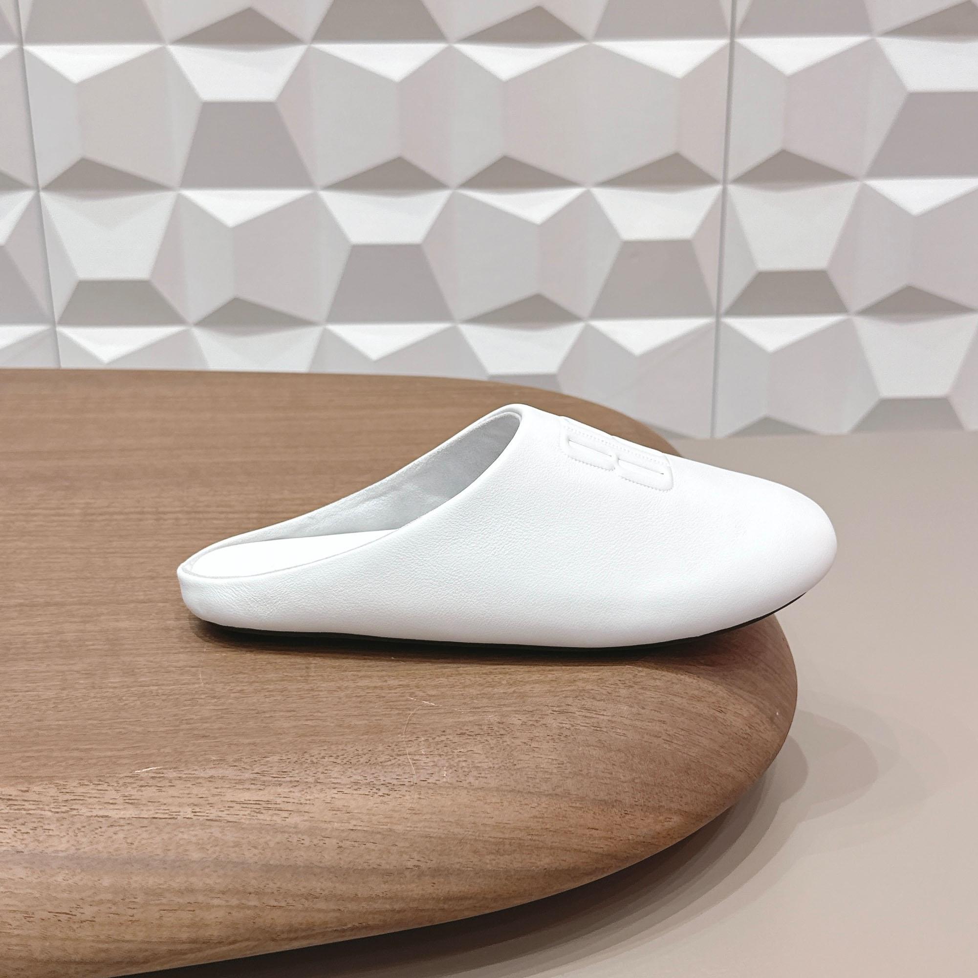 Balenciaga Château Flat Mules - DopestKickz