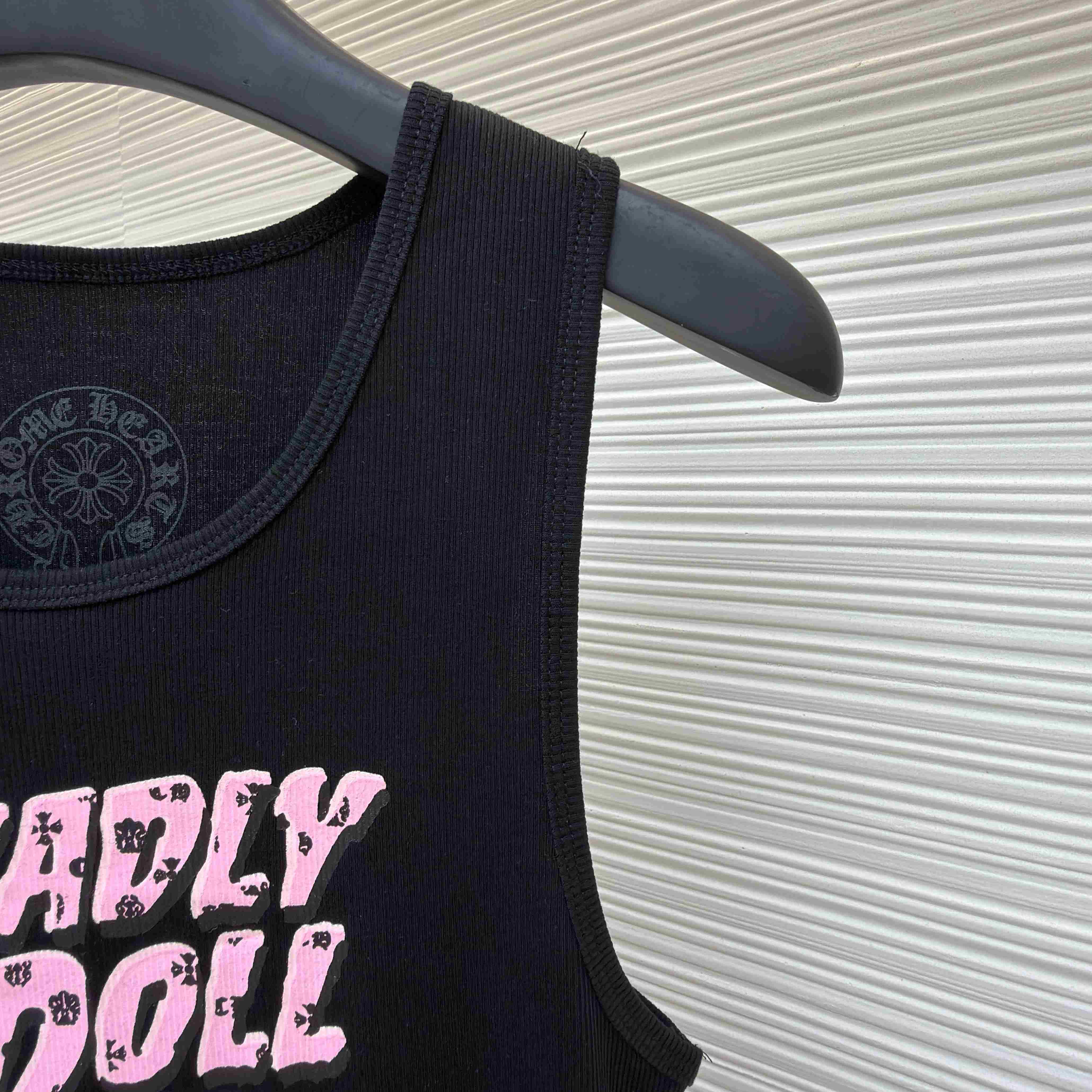 Chrome Hearts Black Deadly Doll Rib Tank Top - DopestKickz