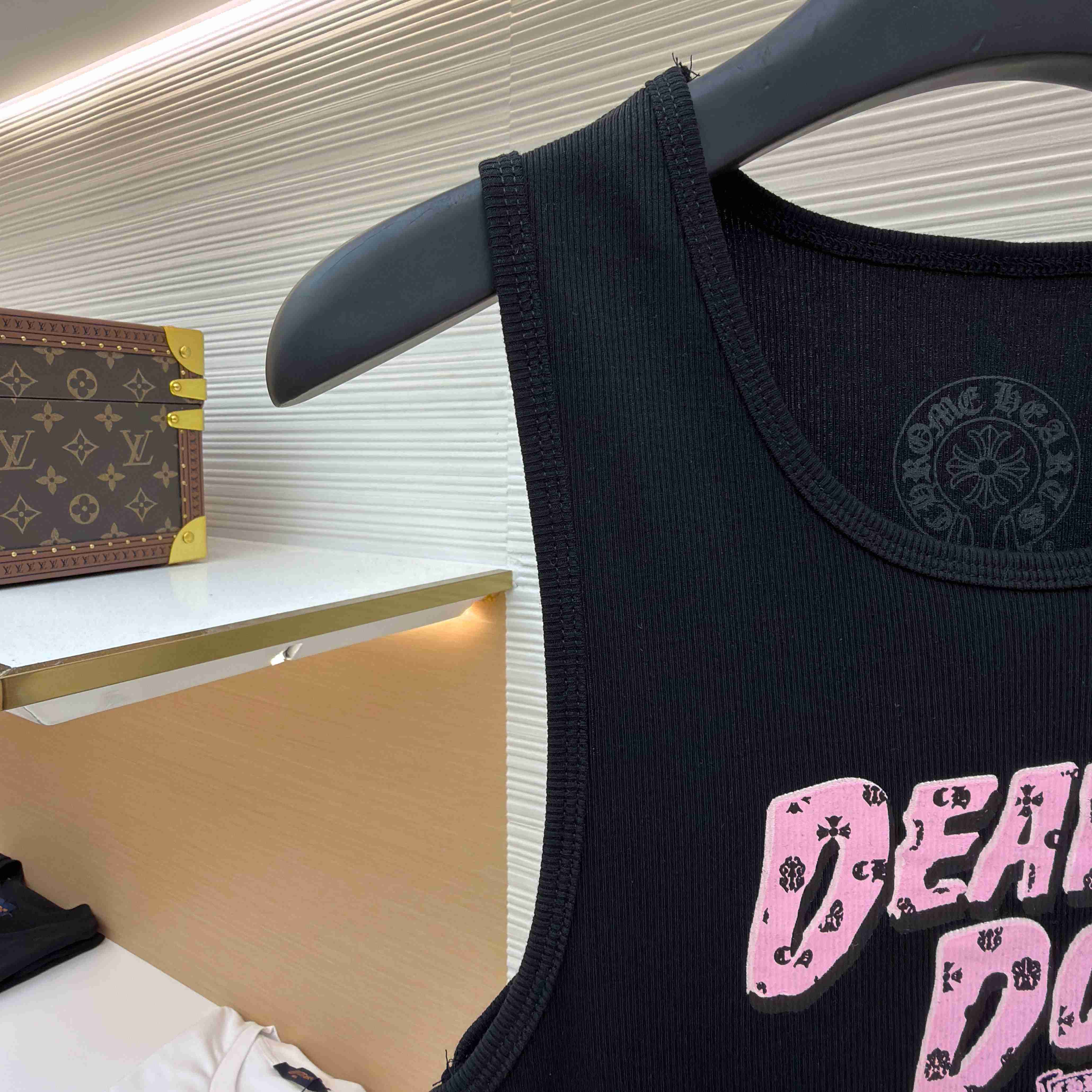 Chrome Hearts Black Deadly Doll Rib Tank Top - DopestKickz