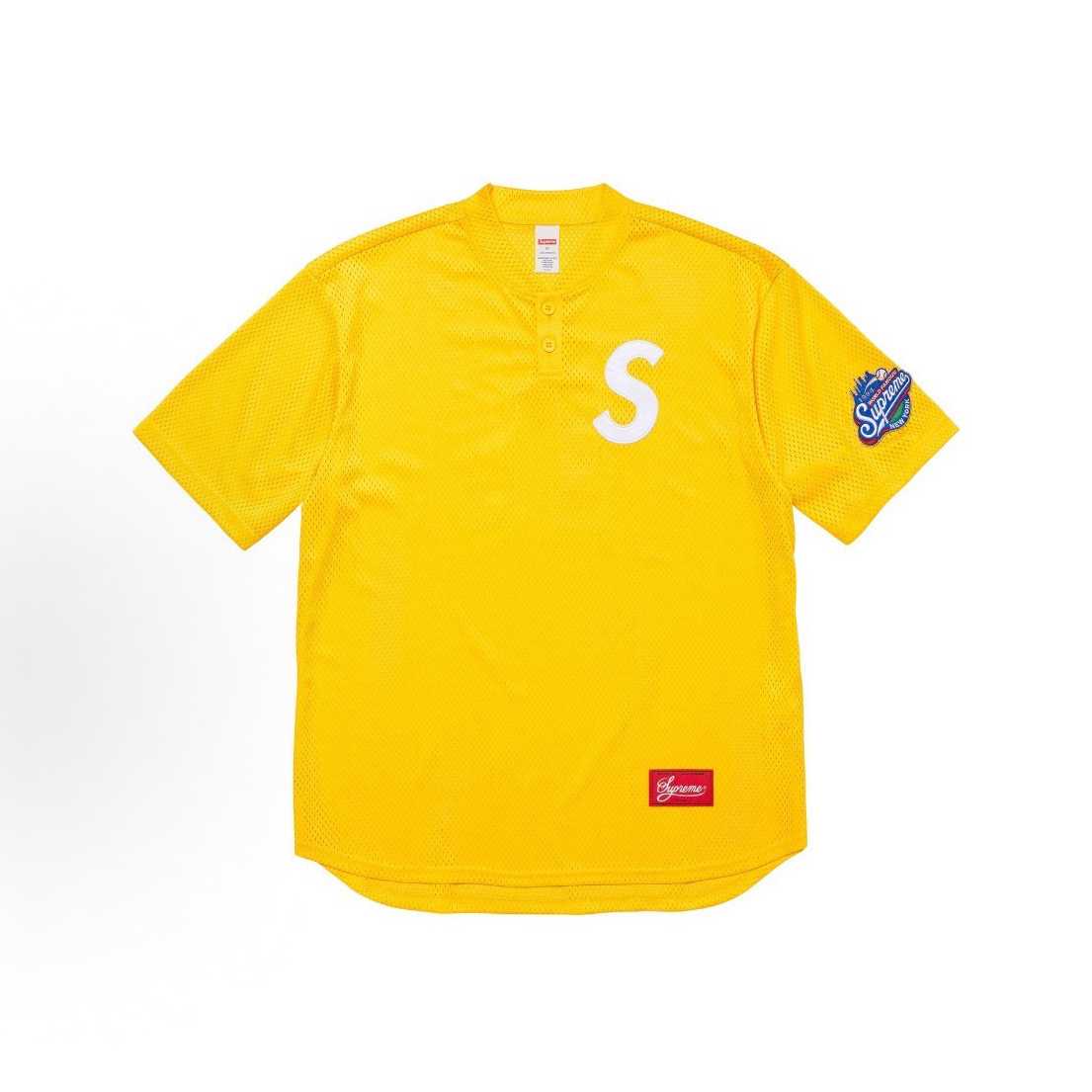Supreme S Logo Baseball Henley - DopestKickz