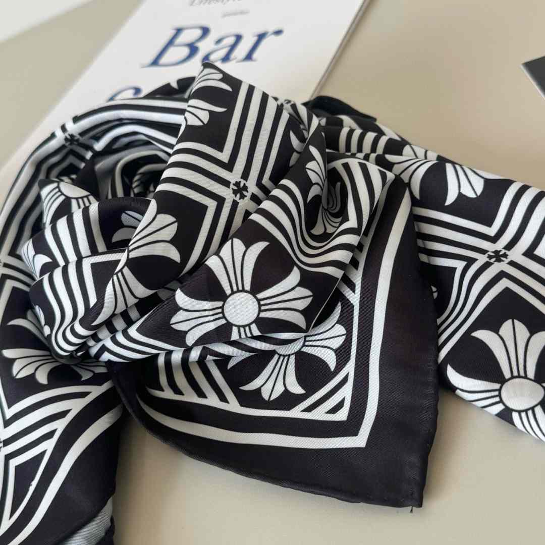 Chrome Heart Square Silk Scarf - DopestKickz