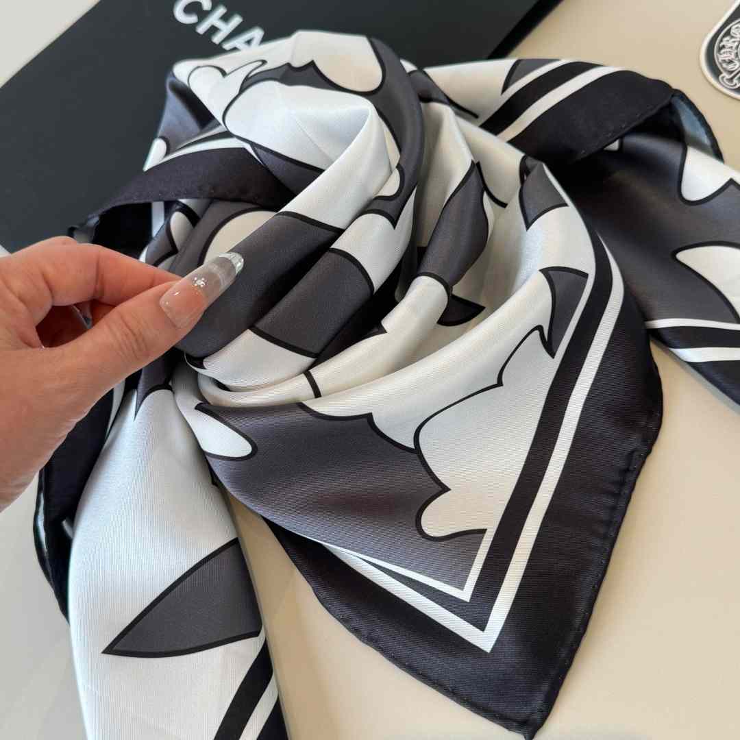 Chrome Heart Square Silk Scarf - DopestKickz