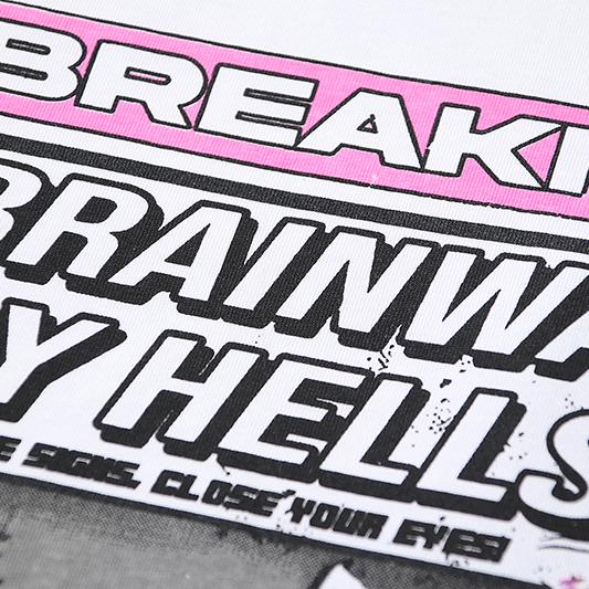 Hellstar Breaking News T-Shirt 'White' - DopestKickz